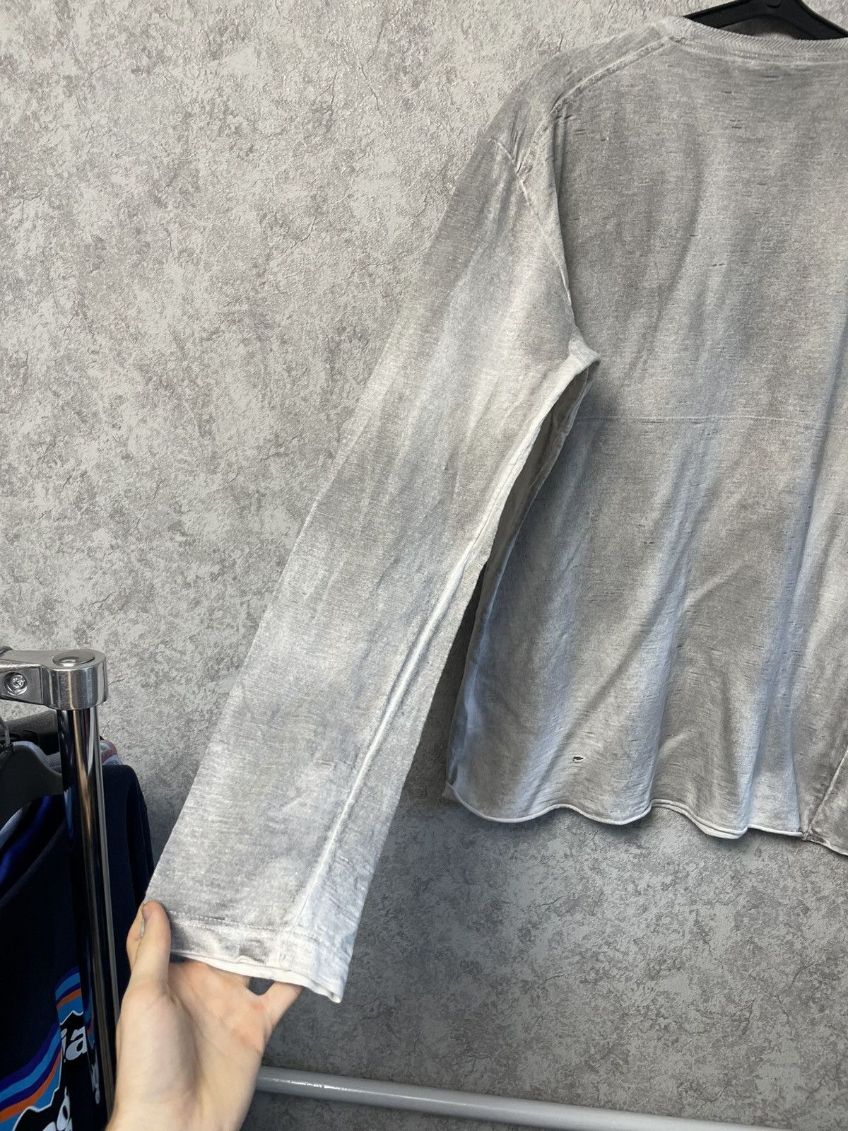 Diesel Vintage Diesel Distressed Long Sleeve Made In Italy Y2K 90s Size US XXL / EU 58 / 5 - 18 Thumbnail