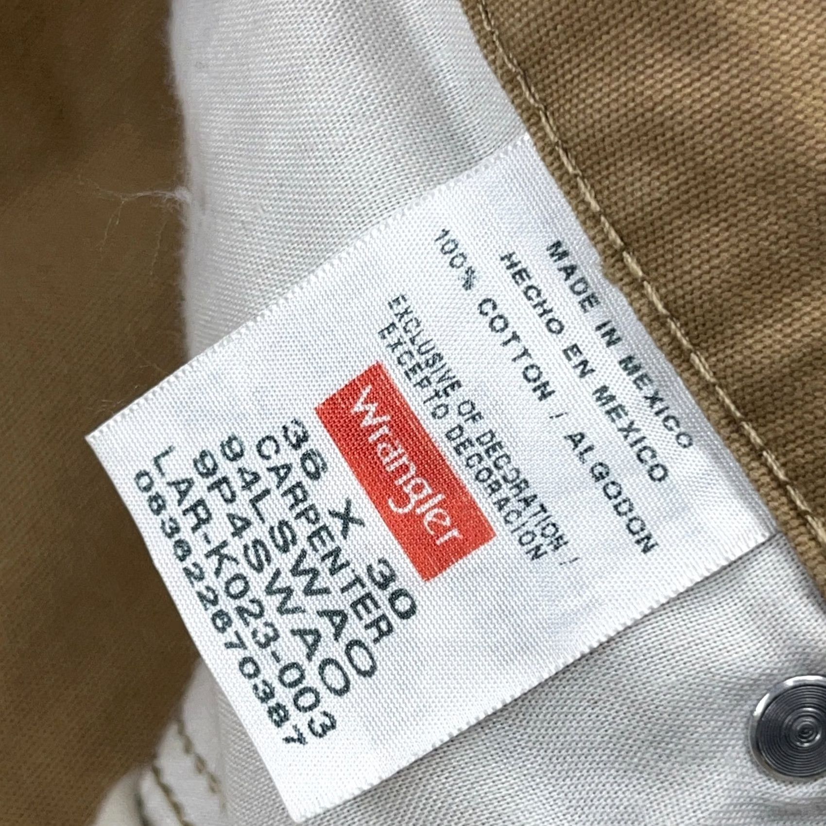 Wrangler VINTAGE Wrangler Carpenter Pants Men 36x30 Brown Duck Canvas Baggy Distressed VTG Y2K Size US 36 / EU 52 - 4 Thumbnail