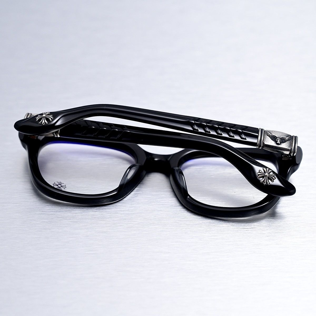 Chrome Hearts CHROME HEARTS WELL HELL YEAH BLACK GLASSES Size ONE SIZE - 10 Thumbnail