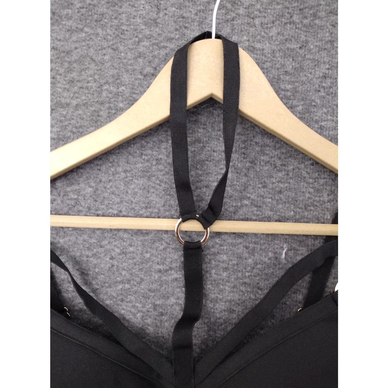 Vintage Codigo Lively Black Y Ring Padded Wireless Bra Size M - Womens, Bra, Black, Padded, Wireless, Y Ring, Solid, Polyester, Spandex, Size M Size ONE SIZE - 2 Thumbnail