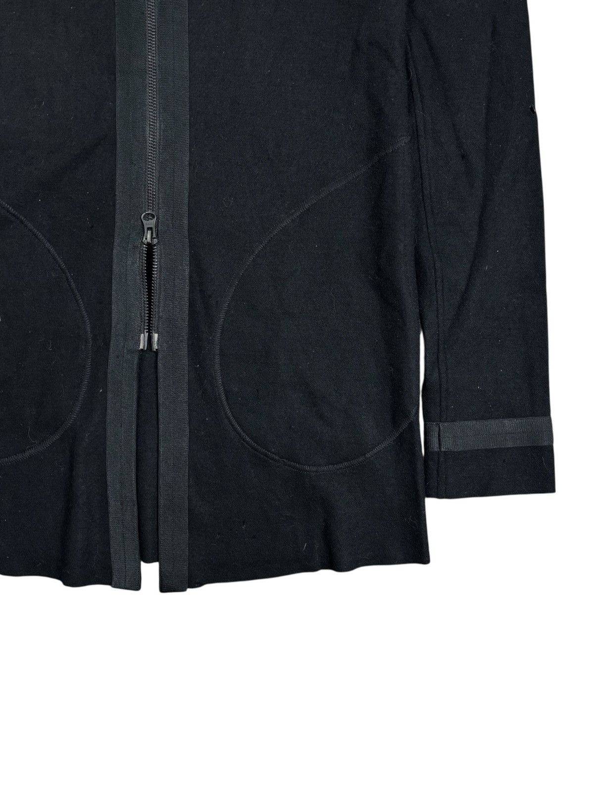 KMRii 2000s Kiryuyrik - Black Wool Zip-Up Hoodie Size US M / EU 48-50 / 2 - 4 Thumbnail