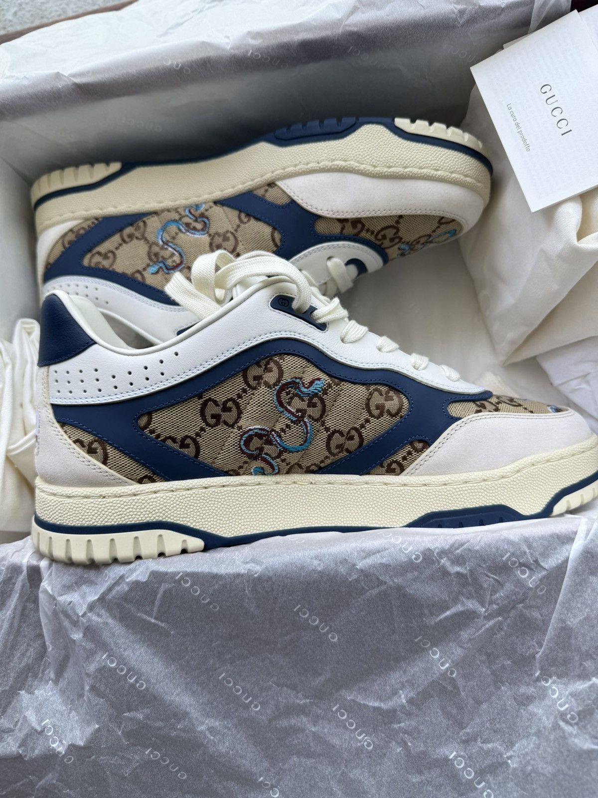 Gucci Gucci Men’s Re-Web Sneaker Size 9.5 US Size US 9.5 / EU 42-43 - 4 Thumbnail