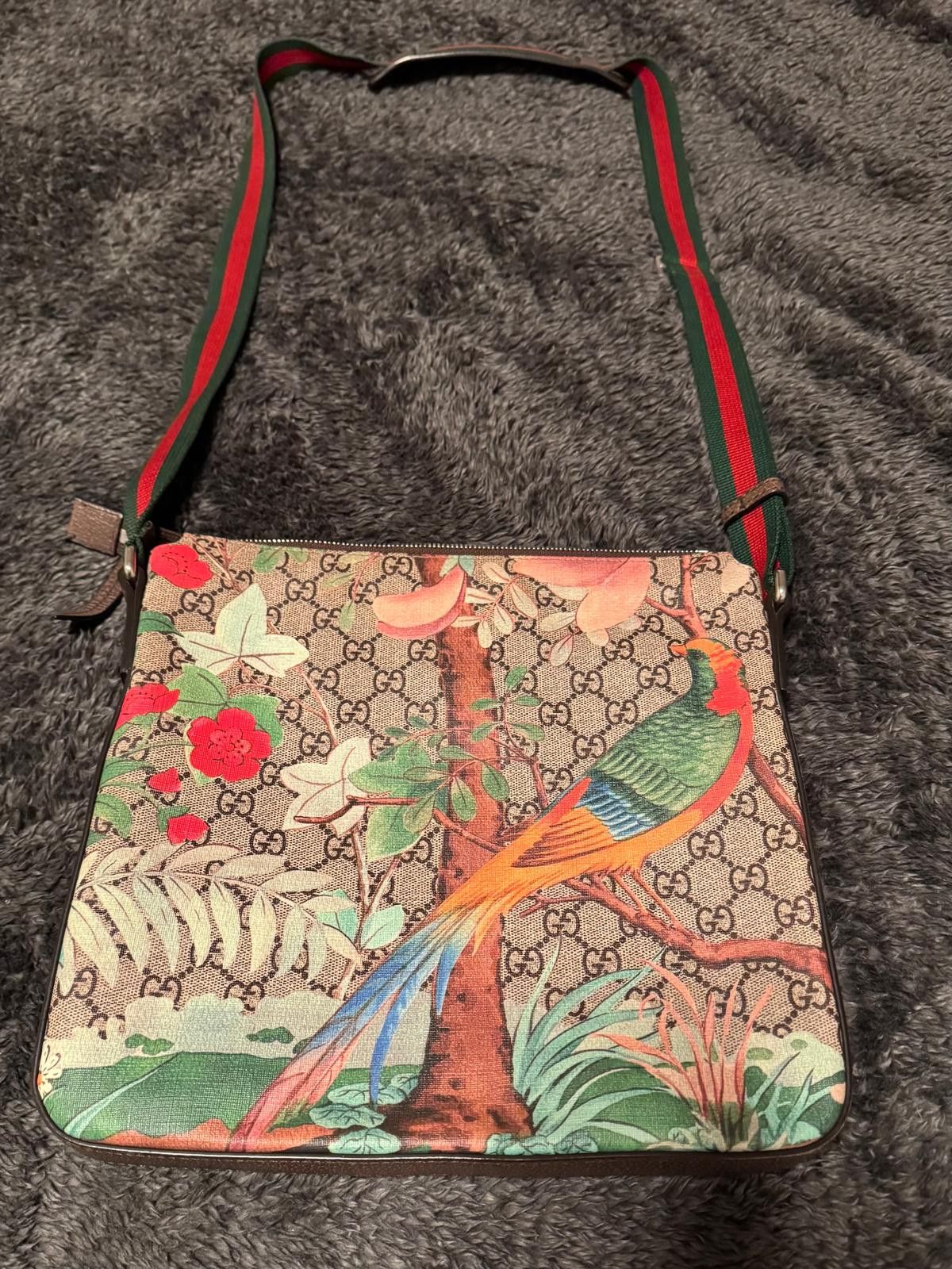 Gucci GUCCI Bird Tian GG Supreme Beige & Brown Shoulder Bag Size ONE SIZE - 2 Thumbnail