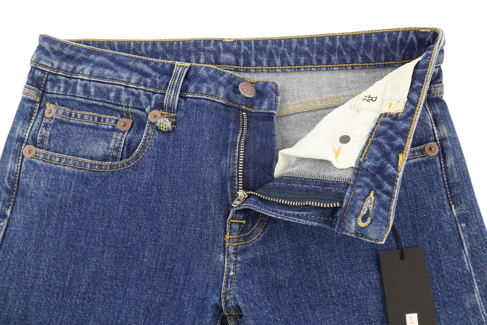 R13 BOY 27 Straight Carlton Stretch Ankle Blue 85435 Size 27" / US 4 / IT 40 - 4 Thumbnail