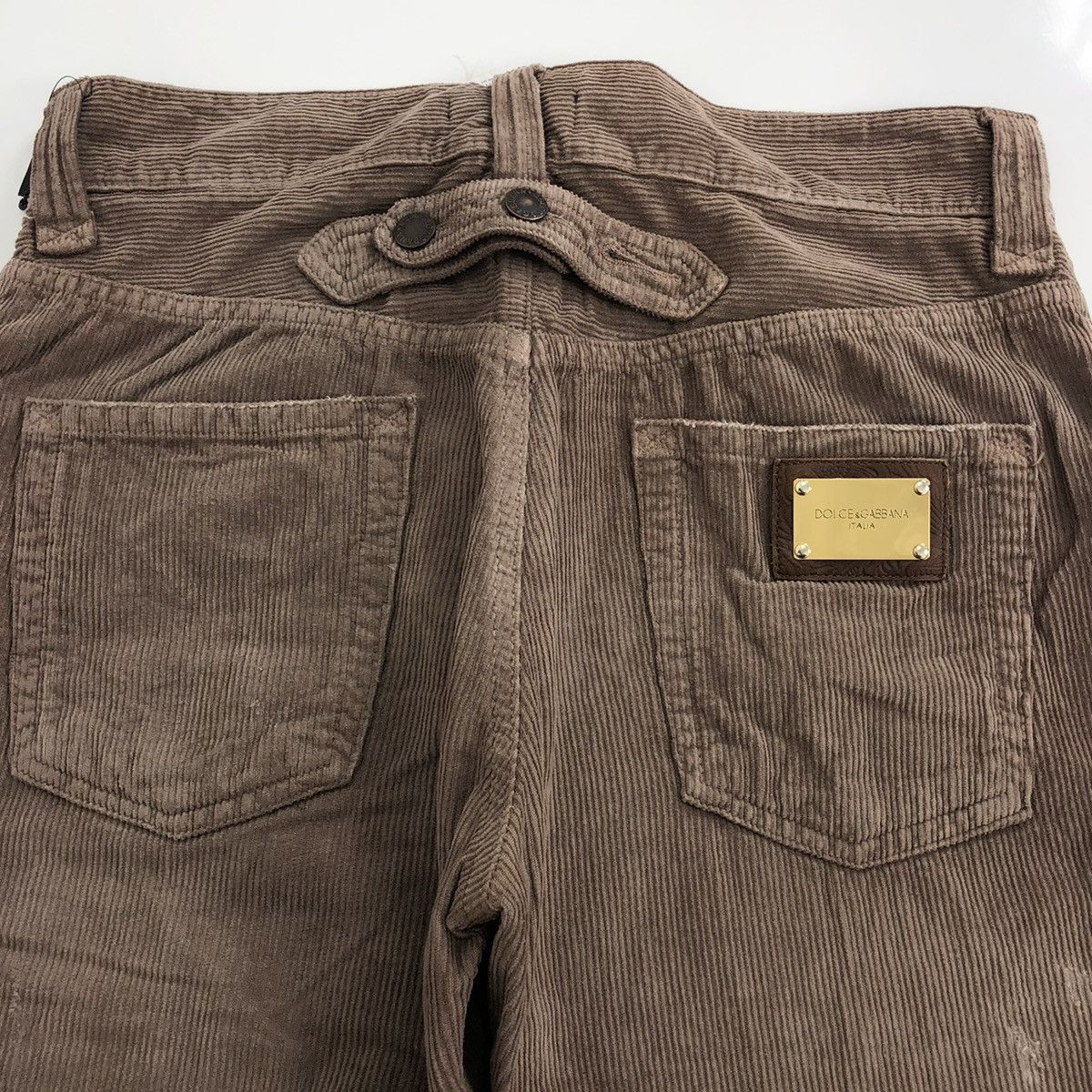 Designer × Dolce & Gabbana × Vintage Vintage Dolce & Gabbana 20 Loose Corduroy Distressed Pants Size US 32 / EU 48 - 4 Thumbnail