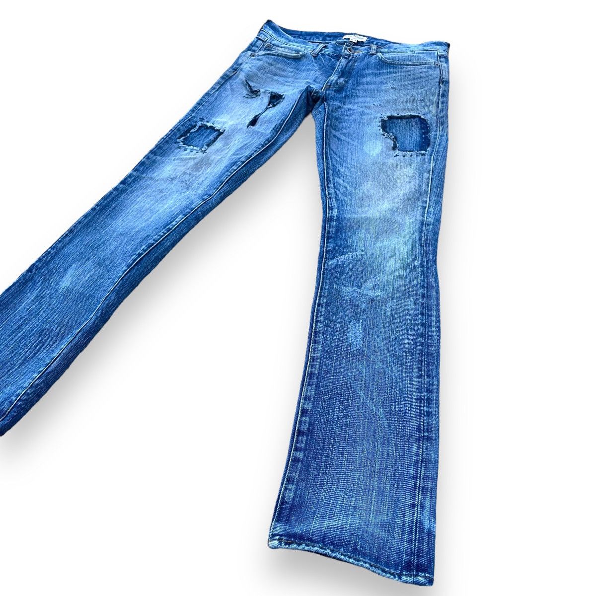 If Six Was Nine × Le Grande Bleu (L.G.B.) × NANO universe 🇯🇵 NANO UNIVERSE JAPAN DISTRESSED DENIM PANTS Size US 32 / EU 48 - 3 Thumbnail