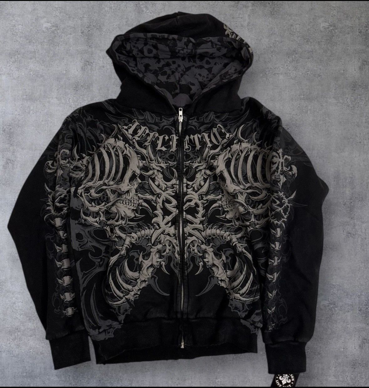 Ken Carson Ken Carson x Affliction Zip up Hoodie size small Size US S / EU 44-46 / 1 - 1 Thumbnail