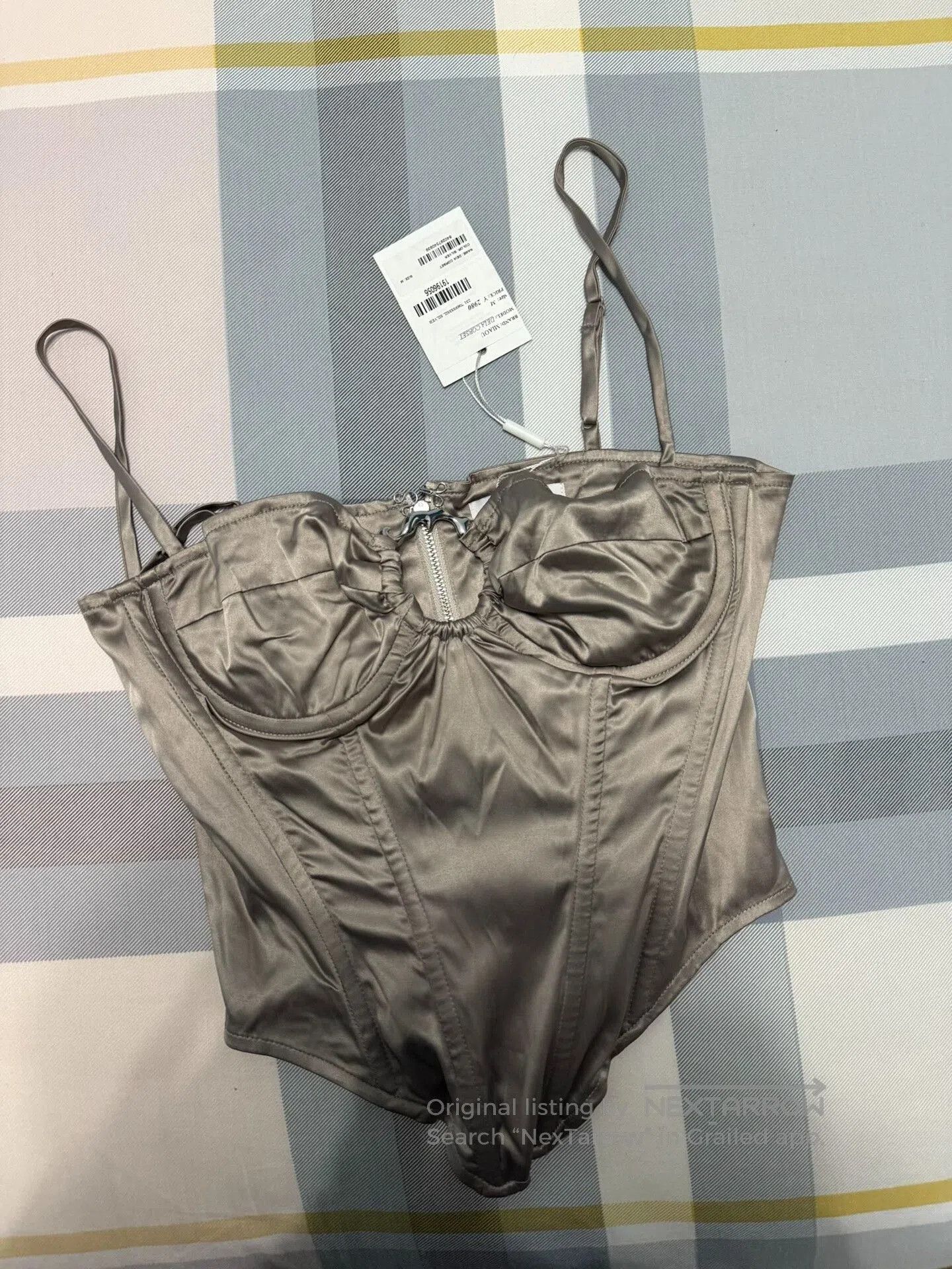 Miaou Miaou Deia Satin Corset Top. Size XS / US 0-2 / IT 36-38 - 2 Thumbnail