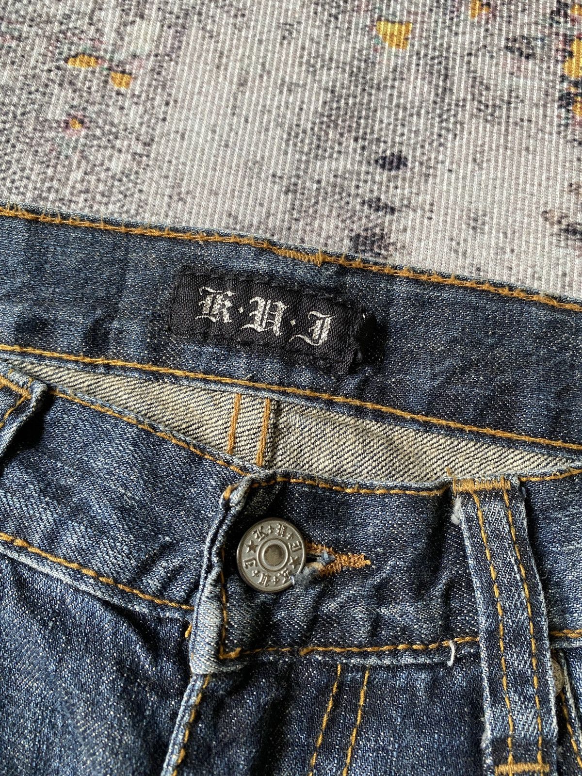 Tornado Mart KUI Claws Mark Honeycomb Distressed Flare Jeans Size US 30 / EU 46 - 19 Thumbnail
