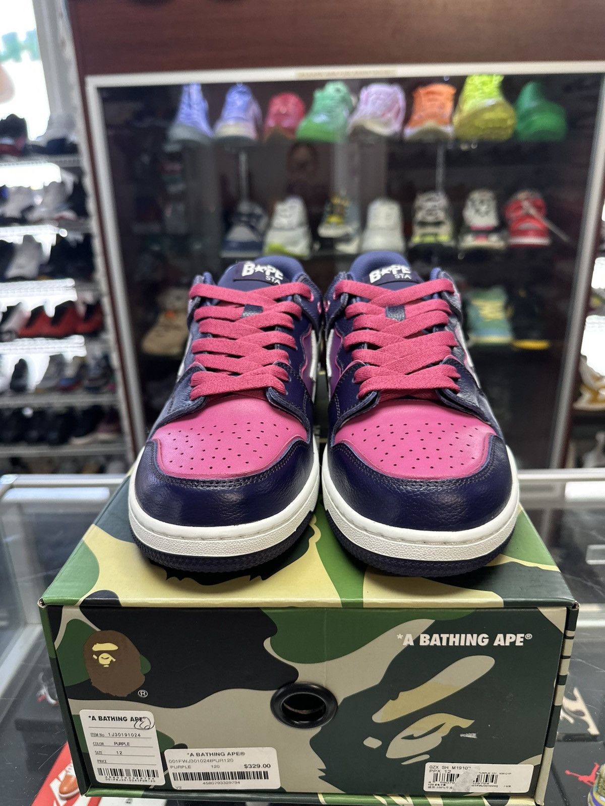 Bape Bape Skatestas ‘Purple/Pink’ Size US 12 / EU 45 - 4 Thumbnail
