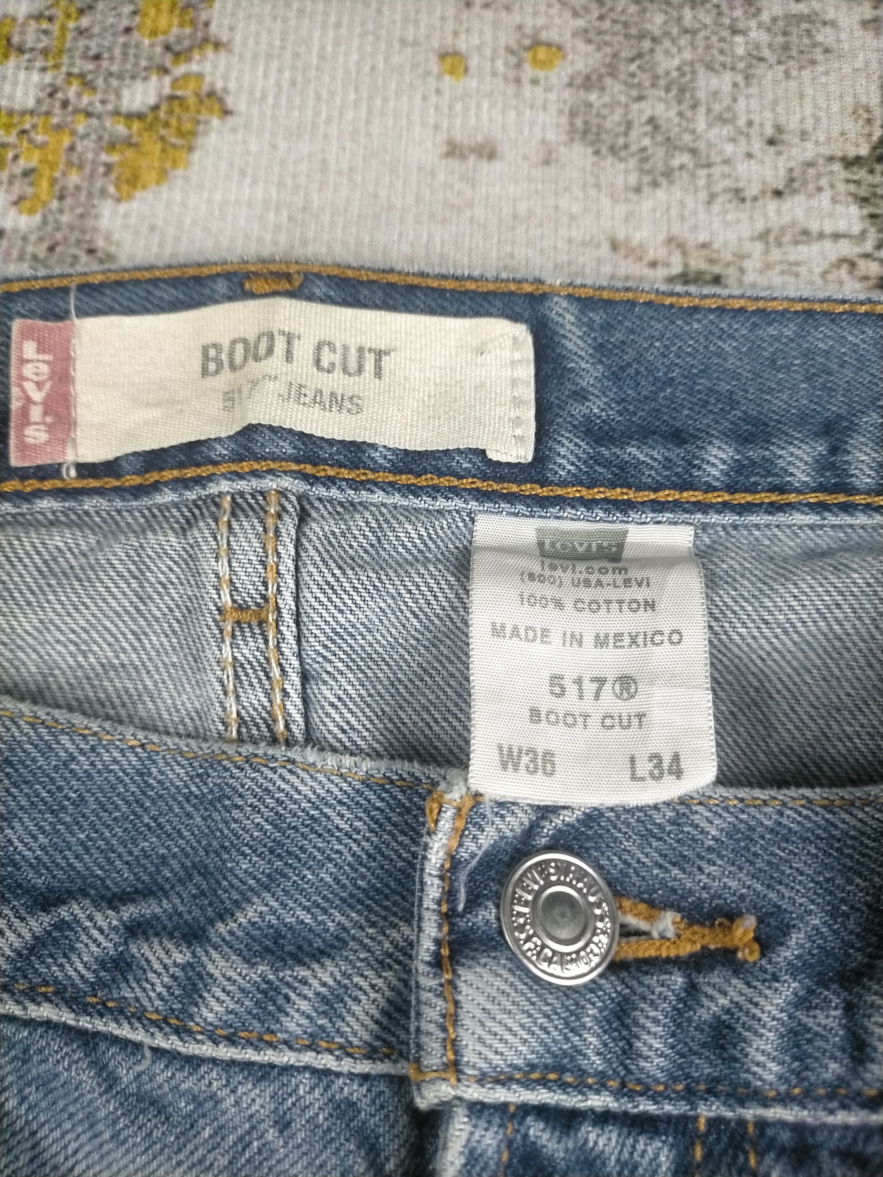 Levi's 🔥 Vintage Levis 517 Flared Thrashed Distressed Jeans Size US 36 / EU 52 - 8 Thumbnail