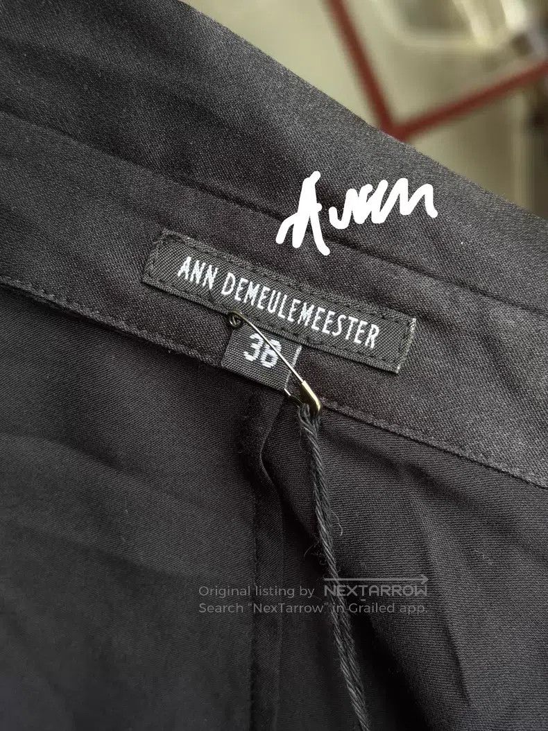 Ann Demeulemeester Ann Demeulemeester Vintage Black Satin Shirt Size XS / US 0-2 / IT 36-38 - 7 Thumbnail