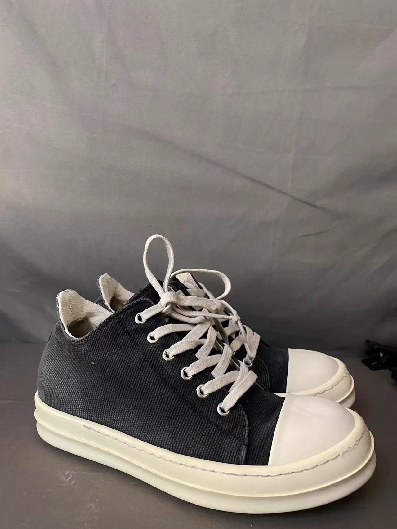 Rick Owens Rick Owens DRKSHDW Canvas Jumbo Lace Low Size US 7.5 / IT 37.5 - 2 Thumbnail