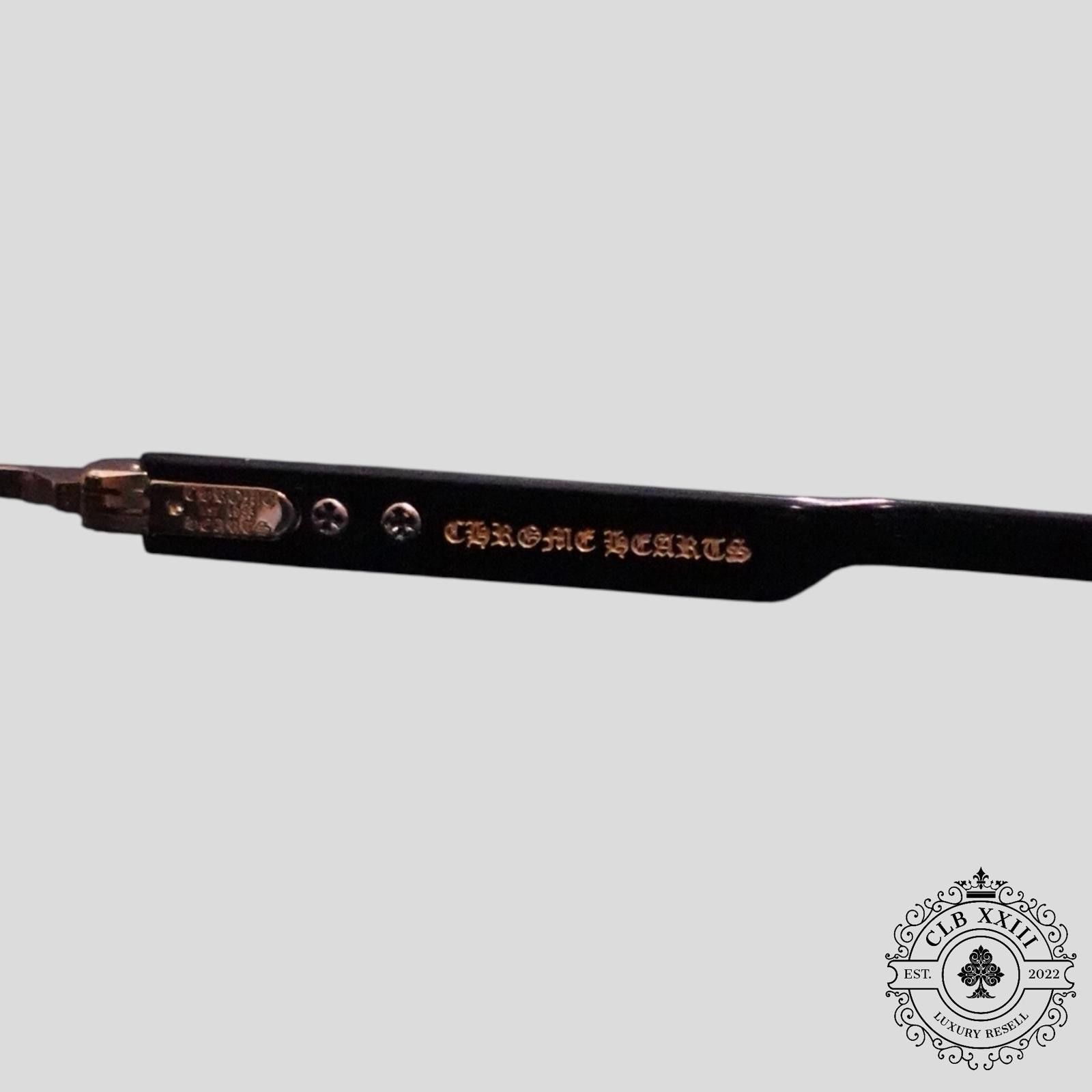 Chrome Hearts Chrome Hearts Deep I Sunglasses in Black/Gold Size ONE SIZE - 5 Thumbnail