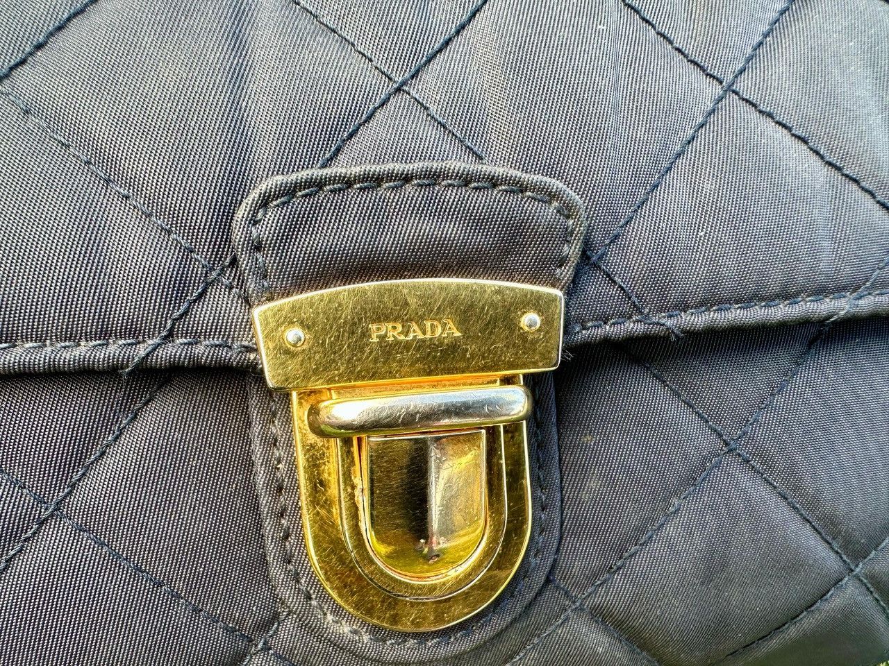 Prada Authentic Prada Bandouliera Tessuto Impuntu Shoulder Bag Size ONE SIZE - 14 Thumbnail