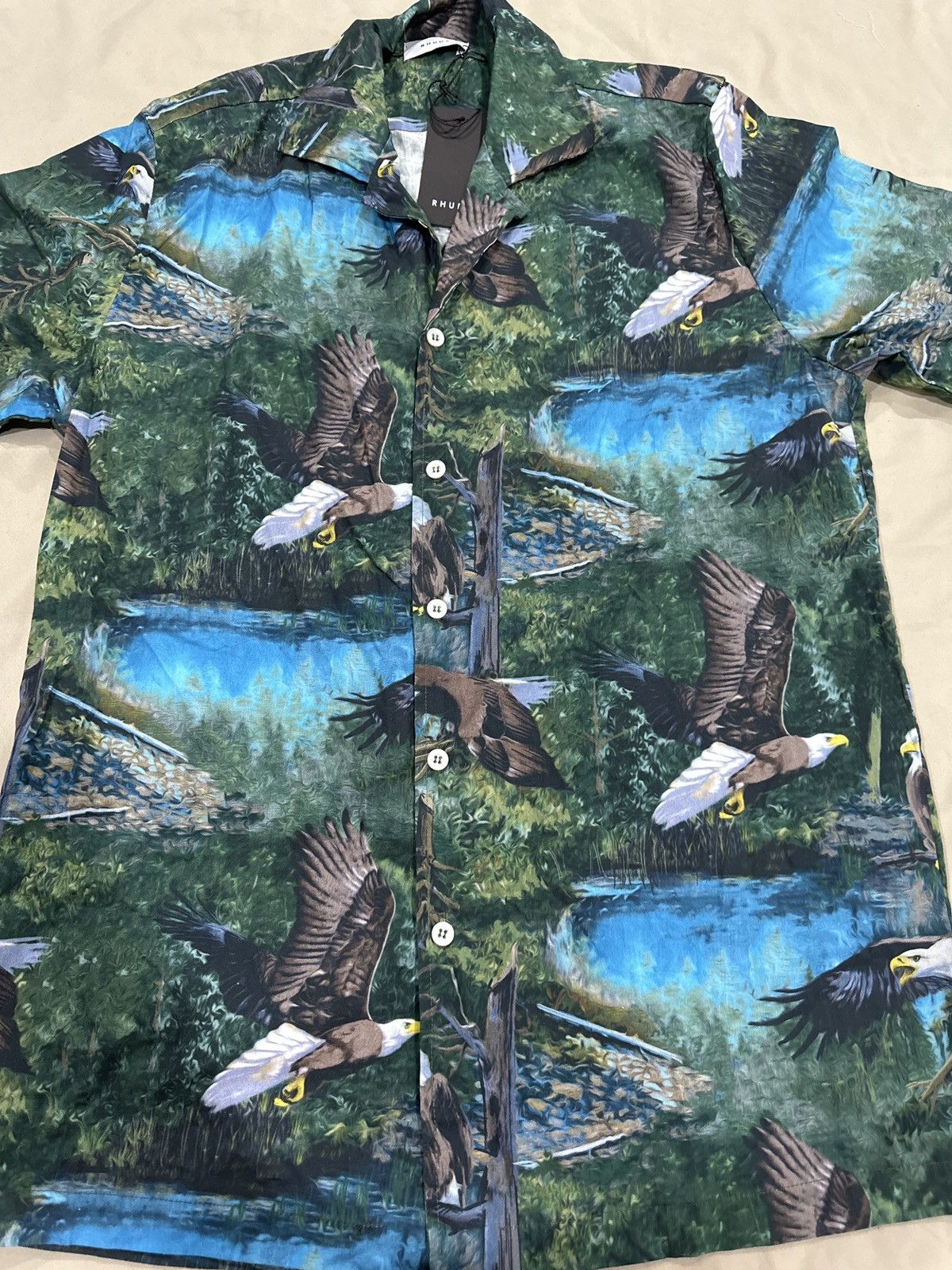 Rhude Rhude Powered by dreams Hawaiian shirt Sz M NWT Size US M / EU 48-50 / 2 - 1 Thumbnail