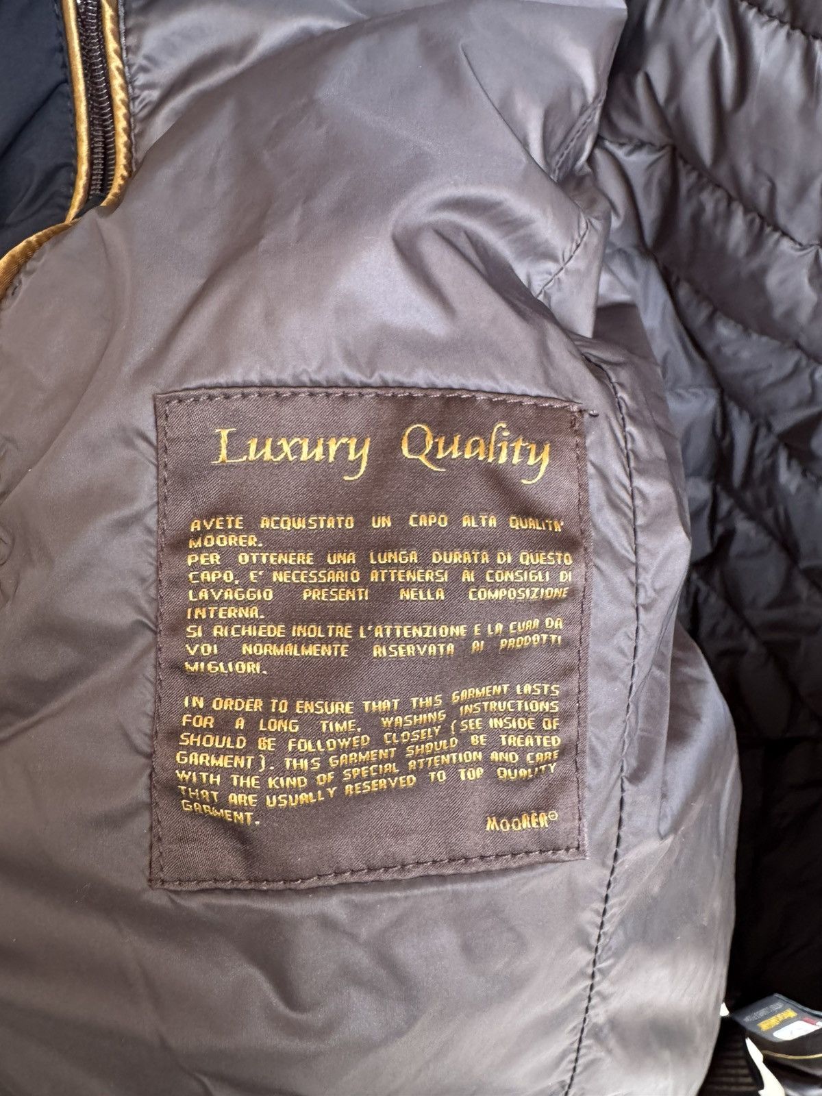 MooRER Moorer quilted finish buttoned up Coat jacket Size US L / EU 52-54 / 3 - 10 Thumbnail