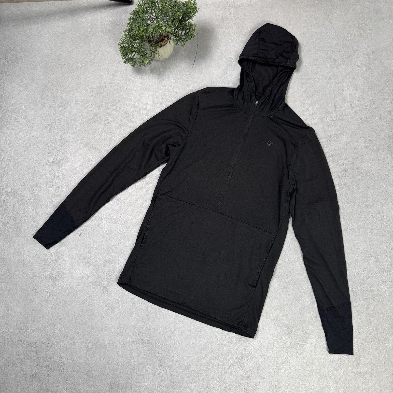 Norrona Narrona Men Wool Hoodie Size S Bkack Outdoor Size US S / EU 44-46 / 1 - 1 Thumbnail