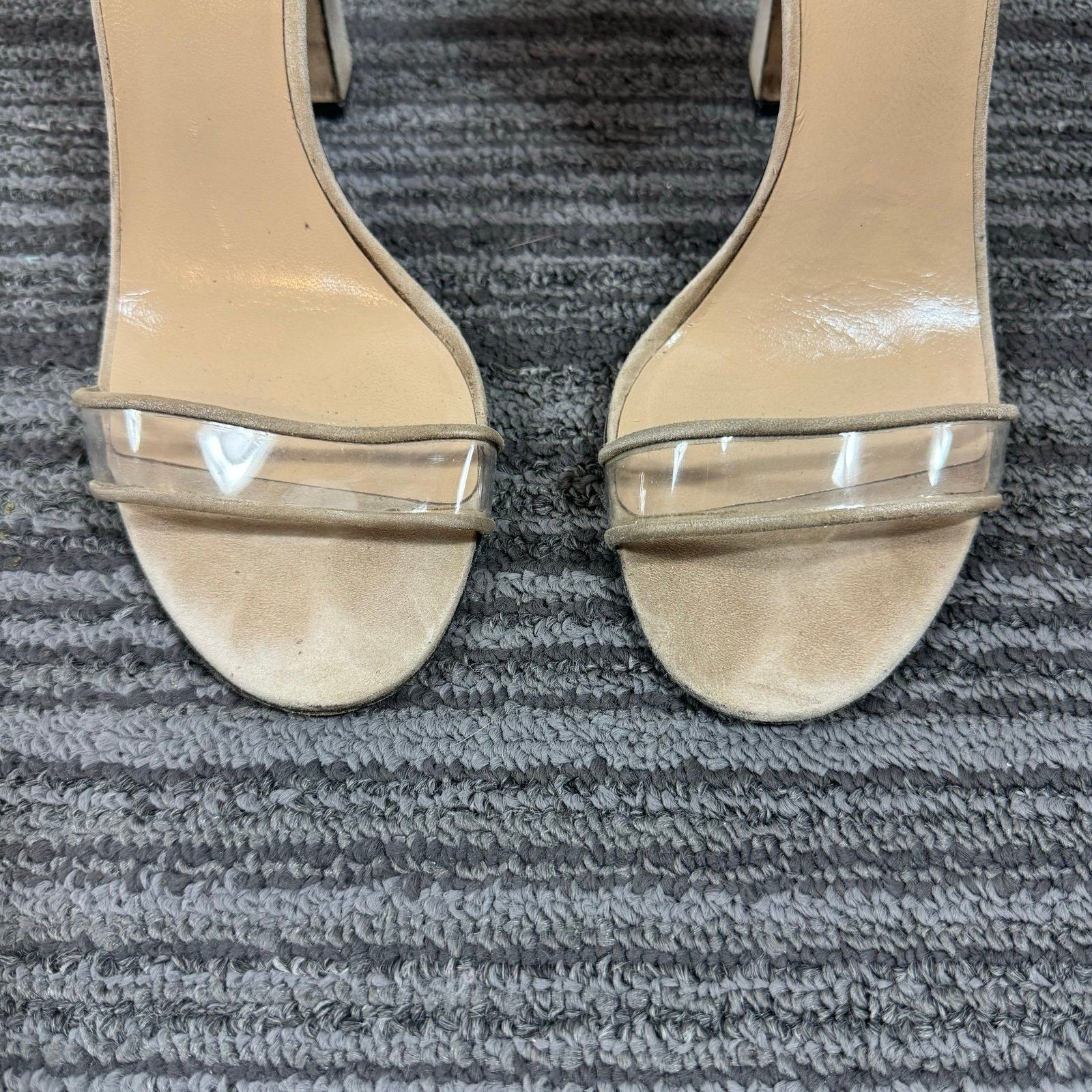 Tamara Mellon Tamara Mellon Jagger Suede Ankle Strap High Heel Sandals Be Size US 9 / IT 39 - 5 Thumbnail