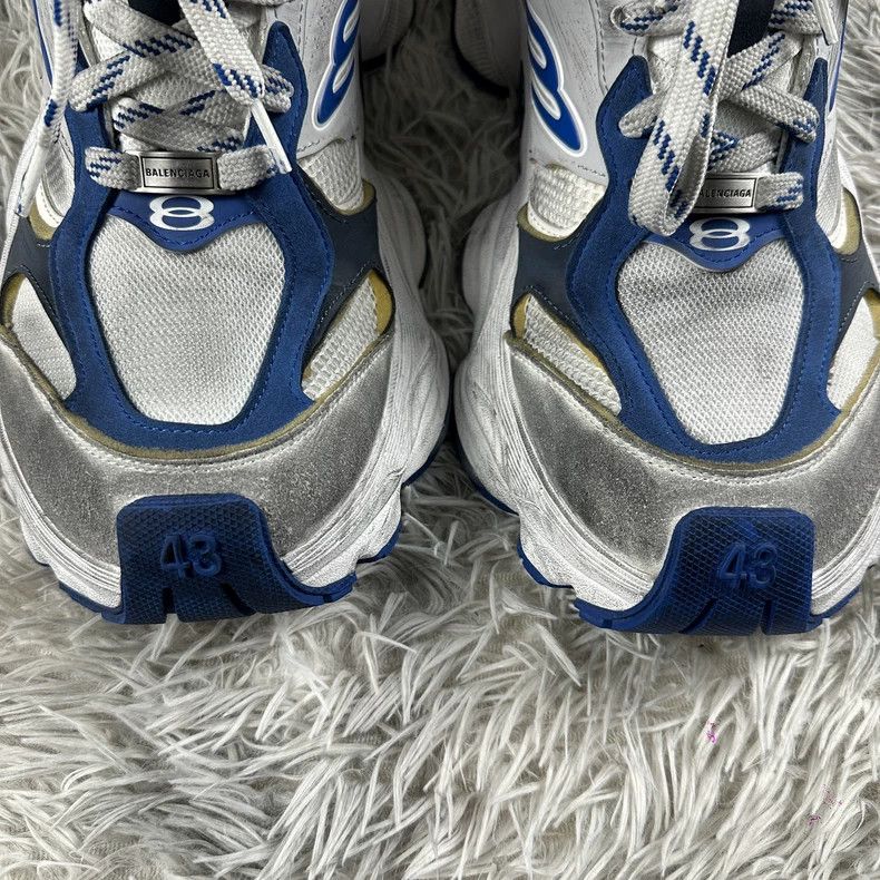 Balenciaga Balenciaga 24 SS New Made Old Grey White Blue shoes 2502-Ne Size US 10 / EU 43 - 4 Thumbnail