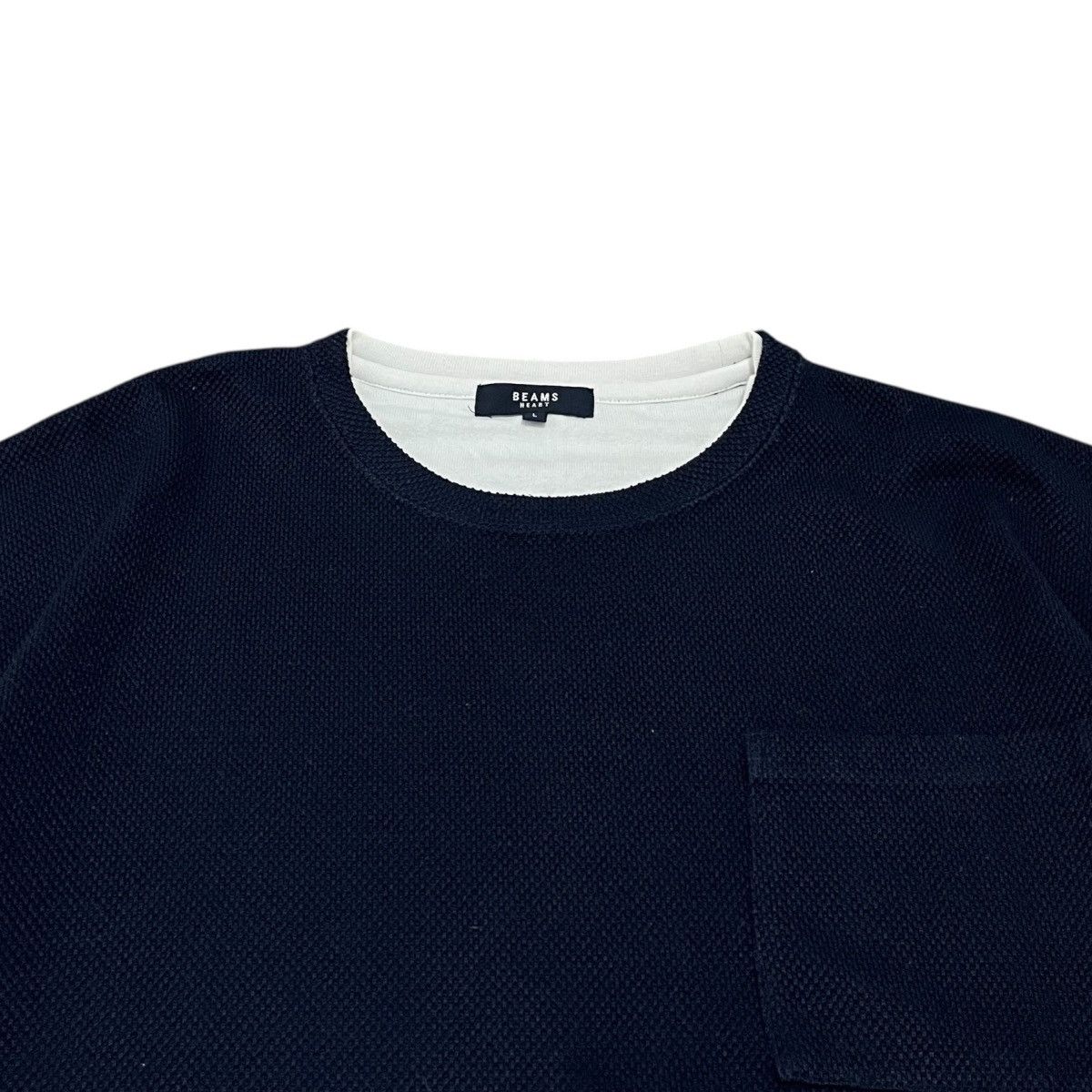 Beams Japan Double Layeres Waffle Sleeve Beams Heart Ifsix japanesebrand Size US L / EU 52-54 / 3 - 7 Thumbnail