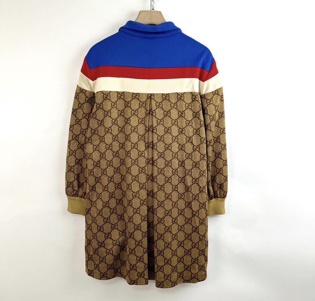Gucci Gucci/All-over GG Print Color-block Dress/Size M K12 Size M / US 6-8 / IT 42-44 - 2 Thumbnail