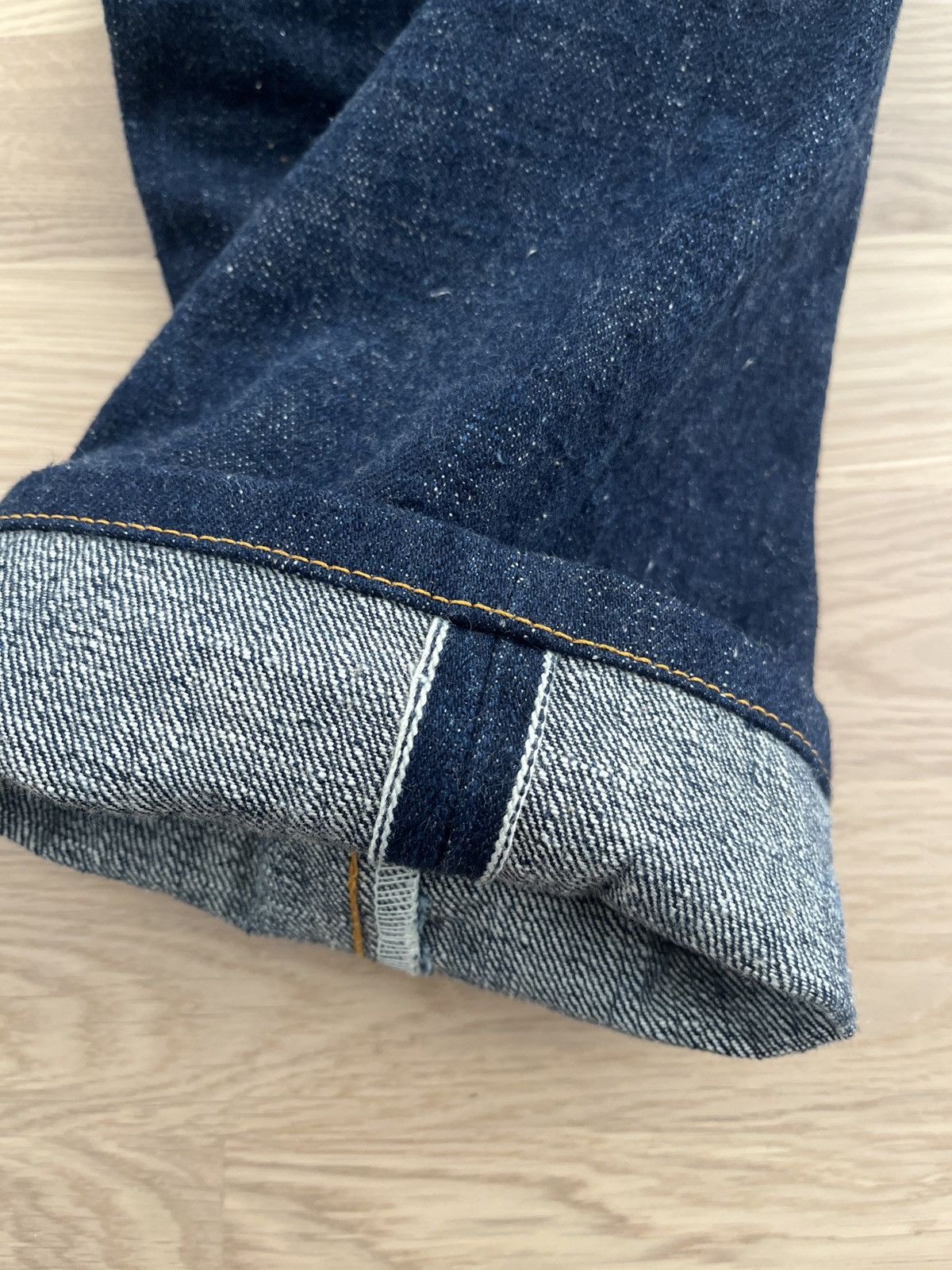 Samurai Jeans S511AX "Ai-Plus" 18oz Natural Indigo Slim tapered Size US 35 - 3 Thumbnail