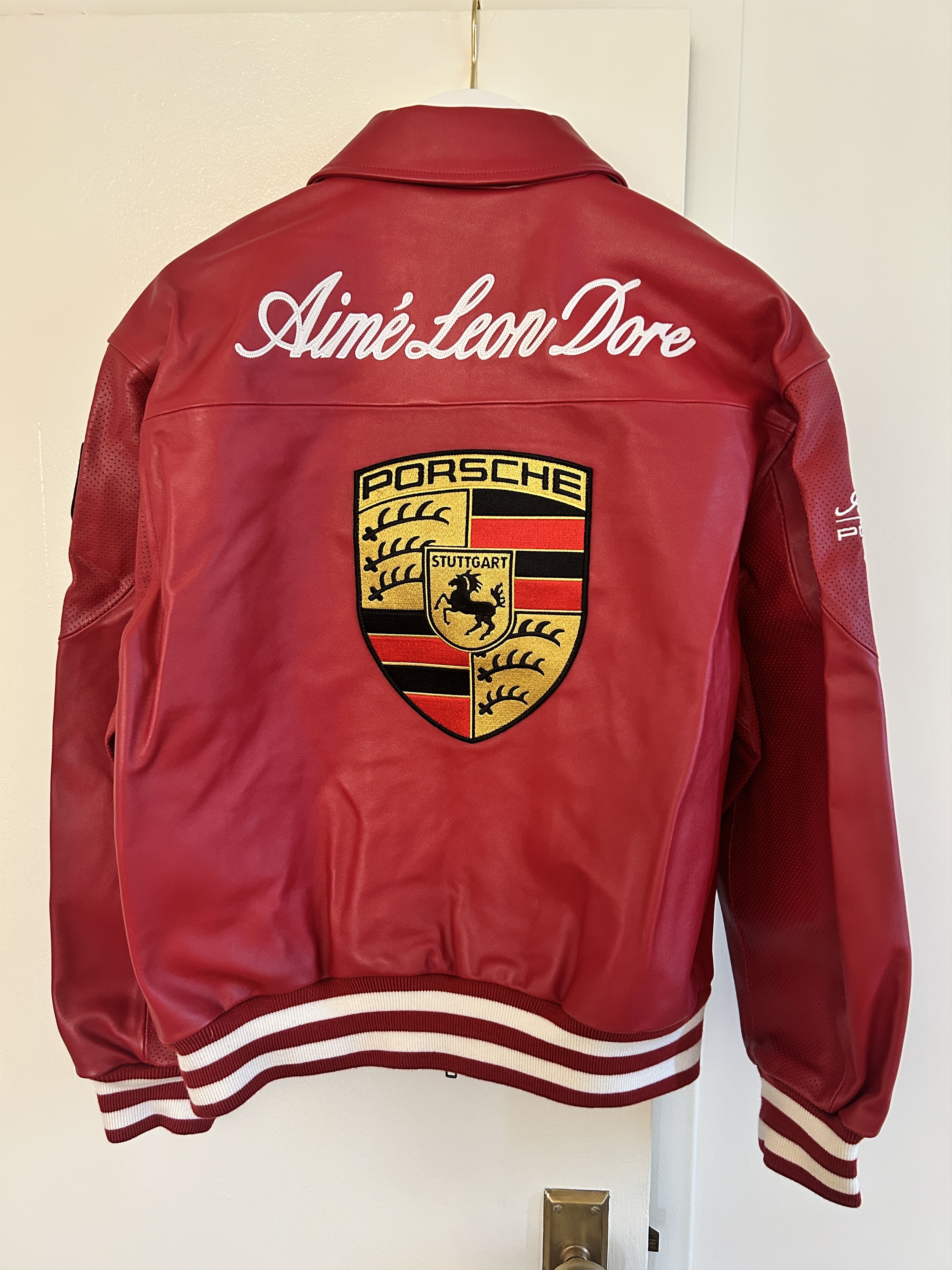 Aime Leon Dore × Porsche Design ALD / Porsche 993 Turbo Leather Club Jacket Size US L / EU 52-54 / 3 - 1 Thumbnail