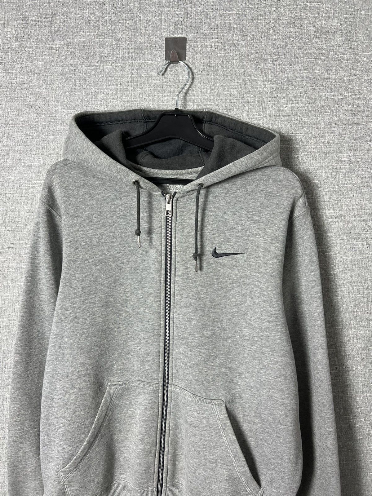 Nike Vintage Nike Basic Zip Hoodie Embroidered Small Swoosh Logo Size US M / EU 48-50 / 2 - 2 Thumbnail