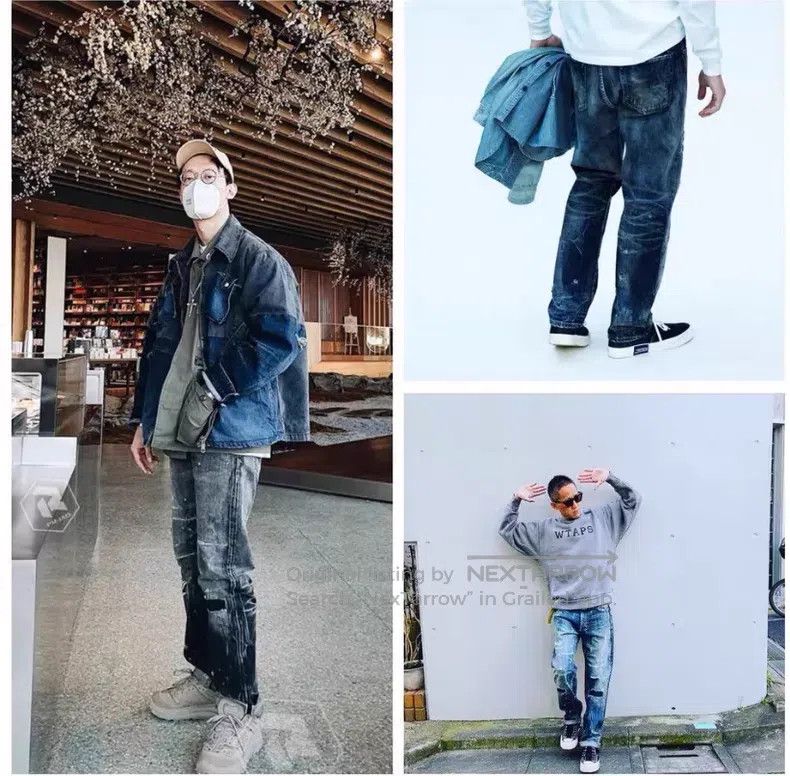 Neighborhood Neighborhood size M Distressed Washed Cut Denim Jeans Size US 27 - 8 Thumbnail