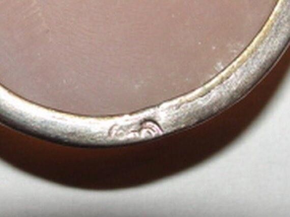 Handmade European Motif Cameo Pin Pendant & Sterling Snake Necklace Size ONE SIZE - 4 Thumbnail