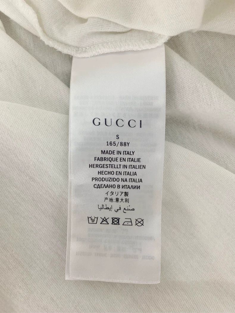 Gucci Gucci White logo letter graffiti printed cotton round-neck Size US S / EU 44-46 / 1 - 7 Thumbnail