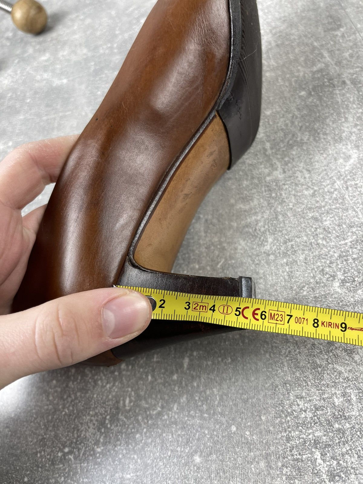 Gucci × Vintage Gucci Vintage Archives Leather Luxury Brown Heels Shoes Size US 8 / IT 38 - 13 Thumbnail