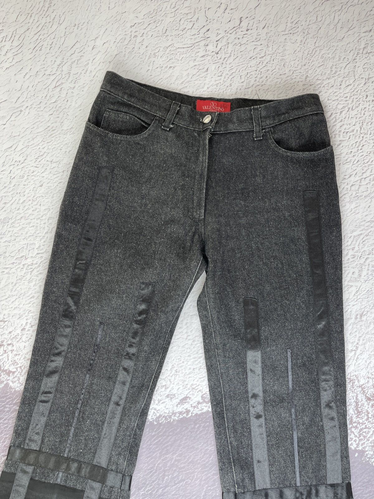 Valentino Valentino Jeans Avant Garde bondage style denim flared pants Size 30" / US 8 / IT 44 - 6 Thumbnail