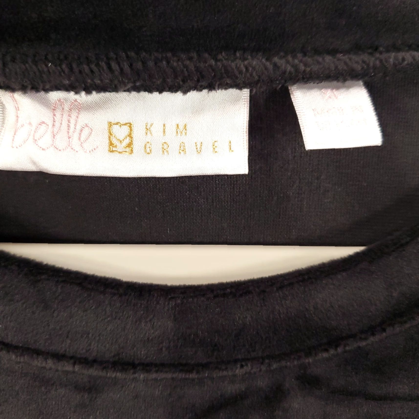 Vintage Belle by Kim Gravel Sweater Womens XL Black Velour Pullover Size XL / US 12-14 / IT 48-50 - 5 Thumbnail