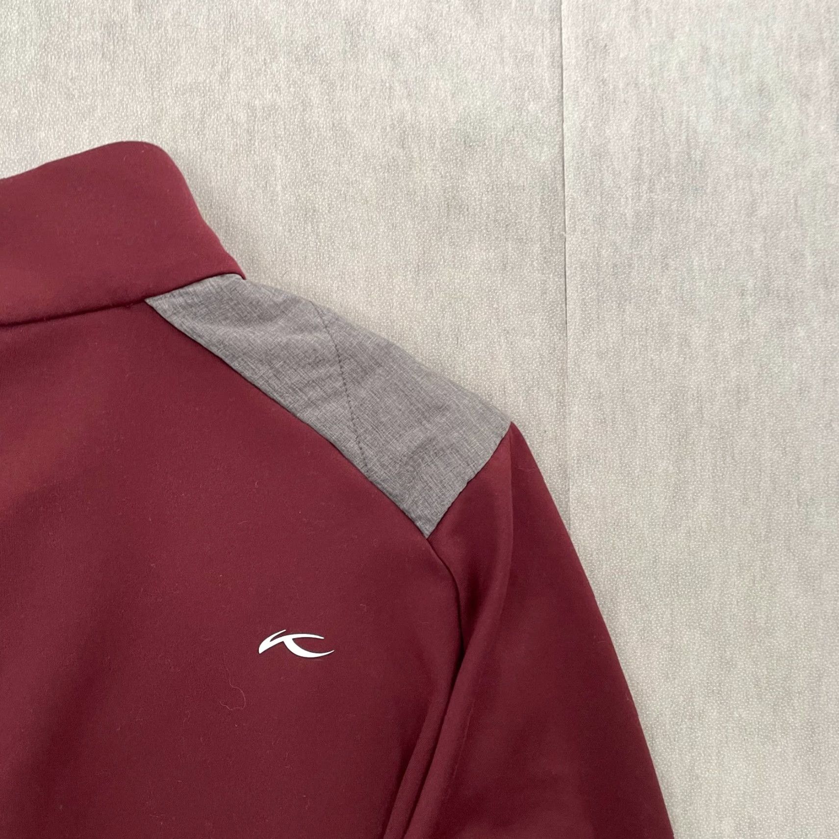 KJUS Kjus Jacket Adult Large Gray Red Release Half Zip Quilted Jersey Shell Mens L Size US L / EU 52-54 / 3 - 5 Thumbnail