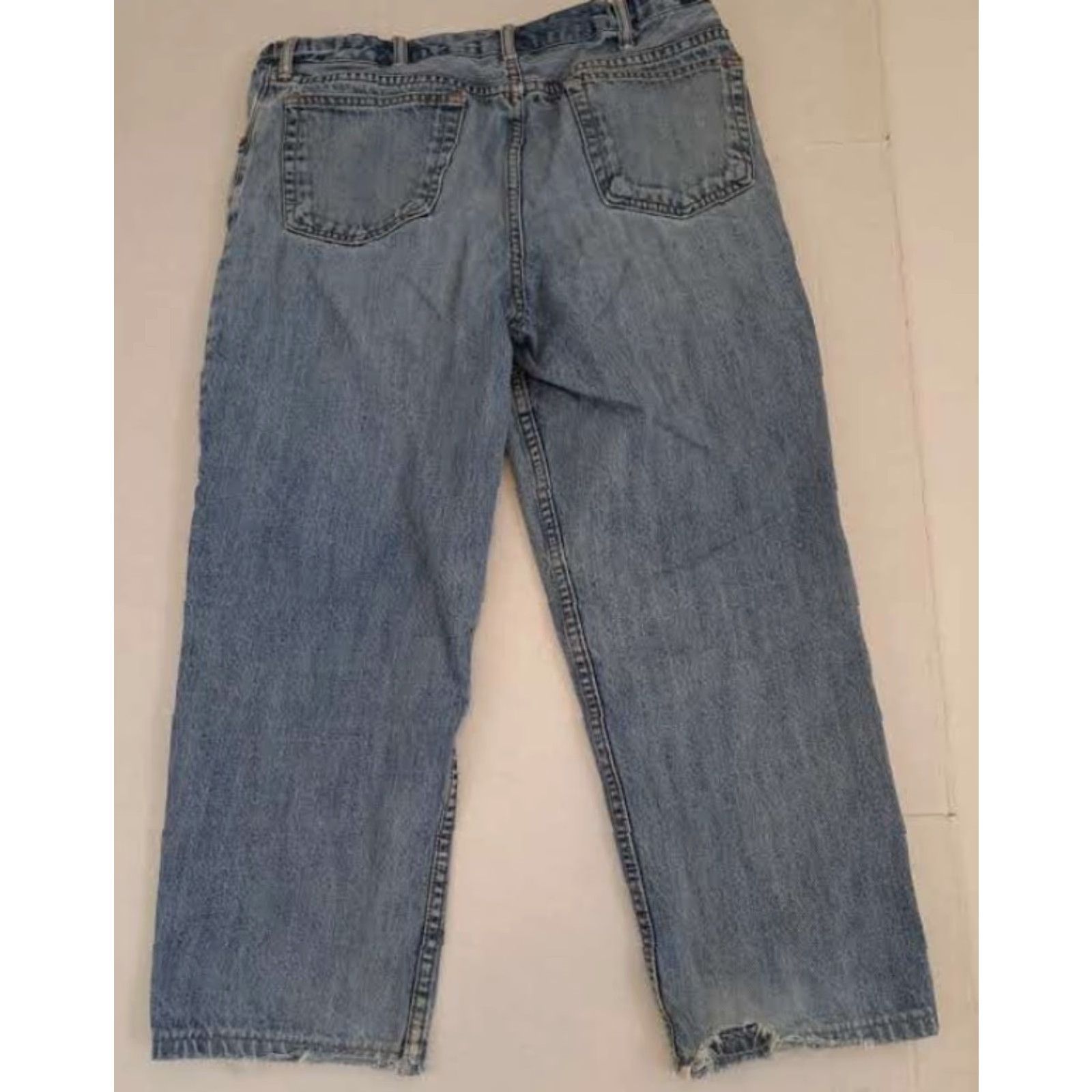 Lands' End VINTAGE Lands' End Jeans Denim Blue Jean Men Pants 35 Regular 30 Inseam 5-Pocket Design Blue Cotton Work Size US 35 - 5 Thumbnail