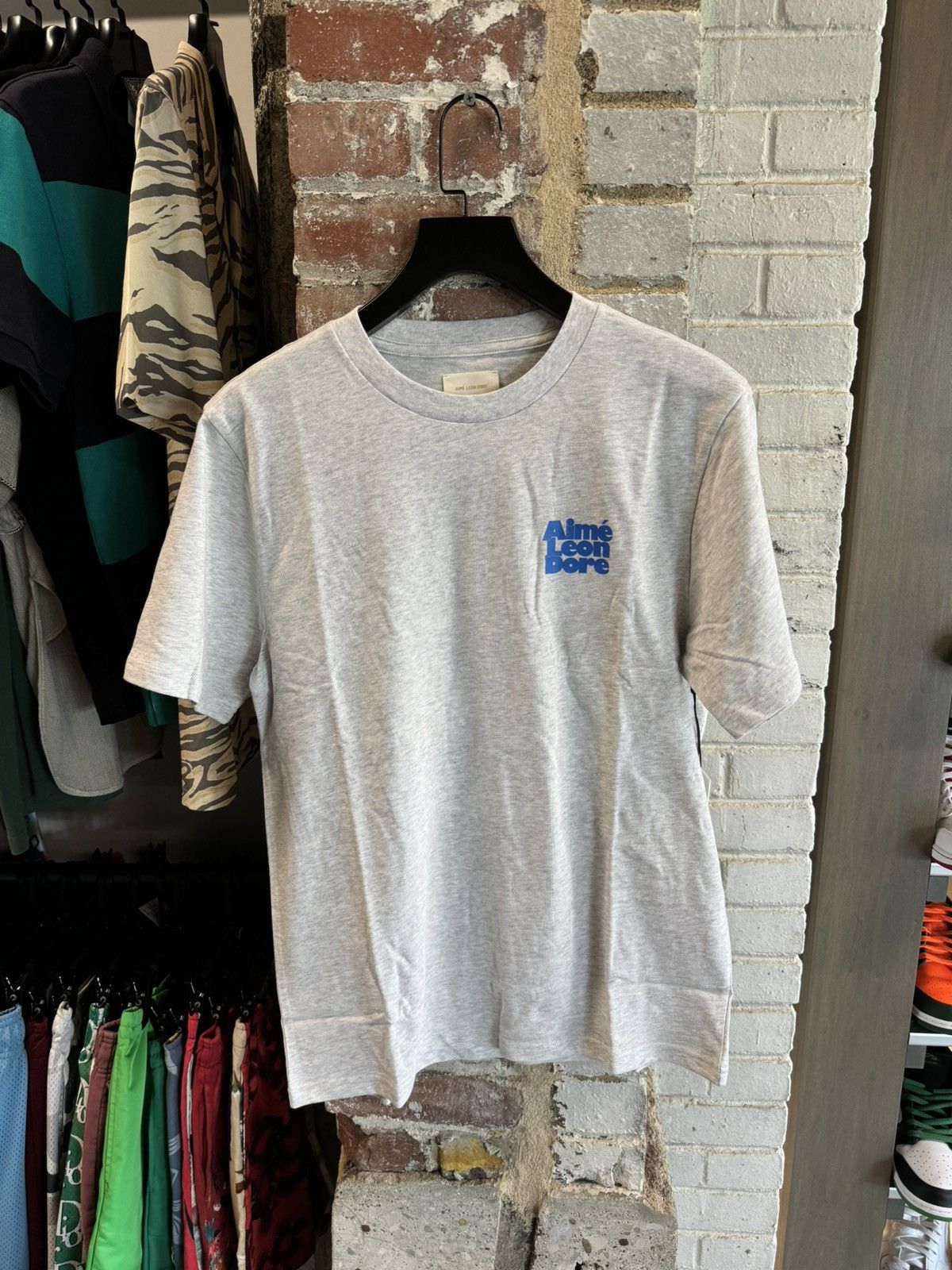 Aime Leon Dore Aime Leon Dore Stacked Logo T-Shirt Grey Blue Size US S / EU 44-46 / 1 - 1 Thumbnail