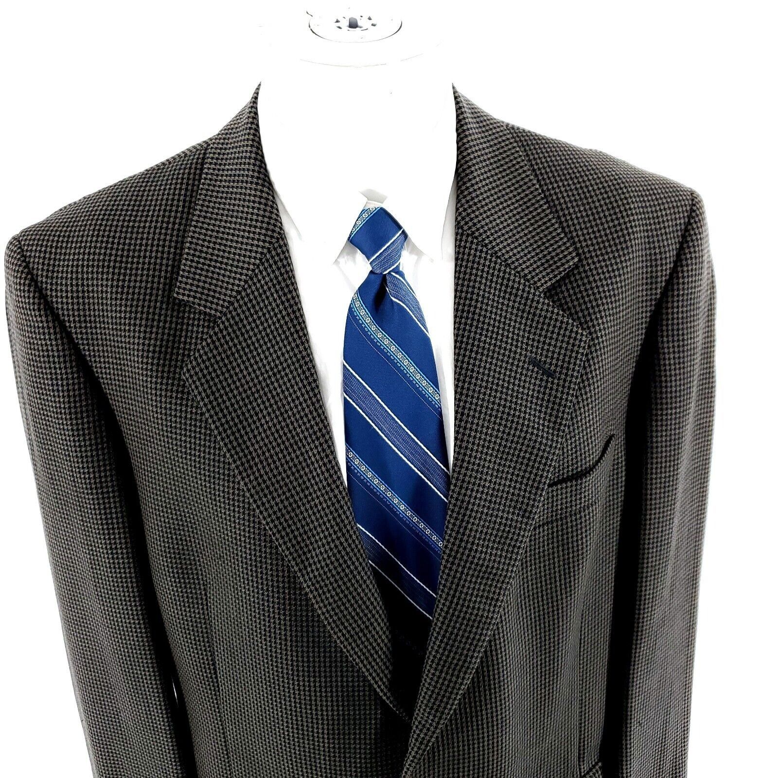 John Weitz John Weitz Signature Textured Wool 2 Button Sport Coat 42R G Size 42R - 1 Thumbnail