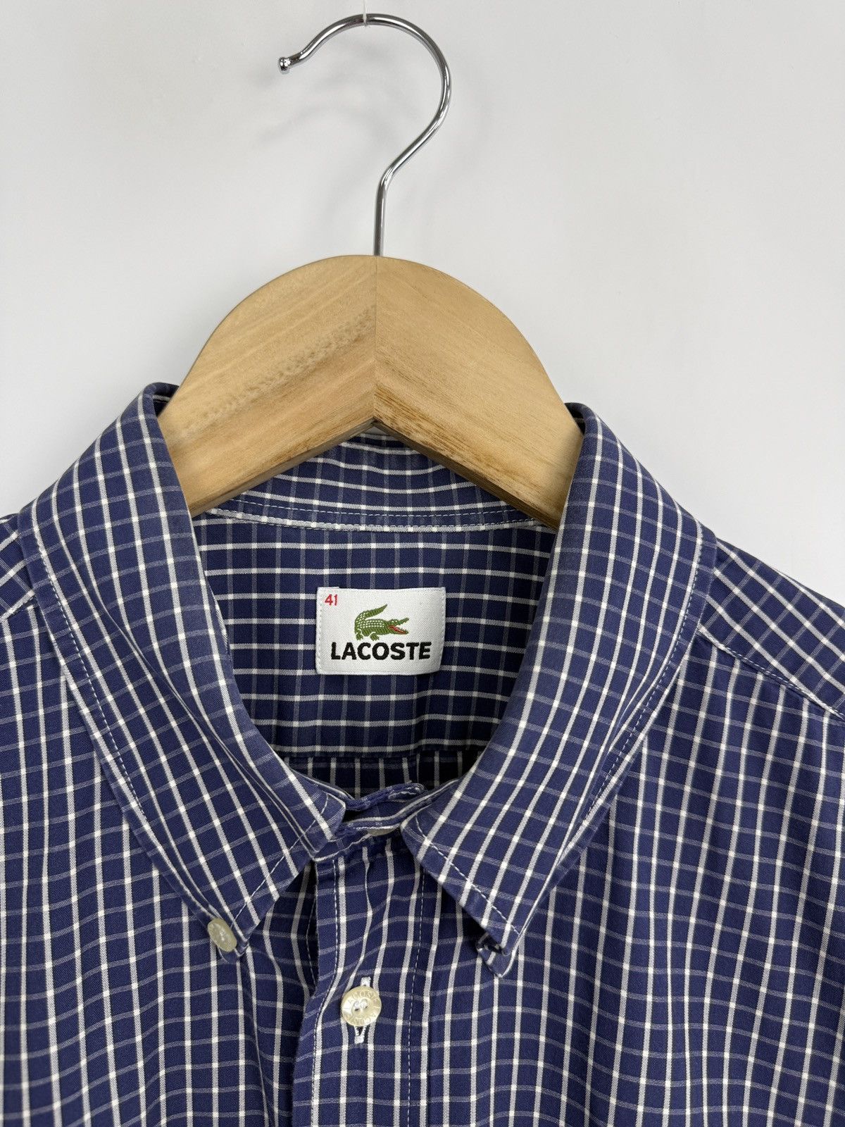 Lacoste 🇫🇷 Vintage 90s Lacoste Shirt Made in France Retro Rare Hype Size US XL / EU 56 / 4 - 5 Thumbnail