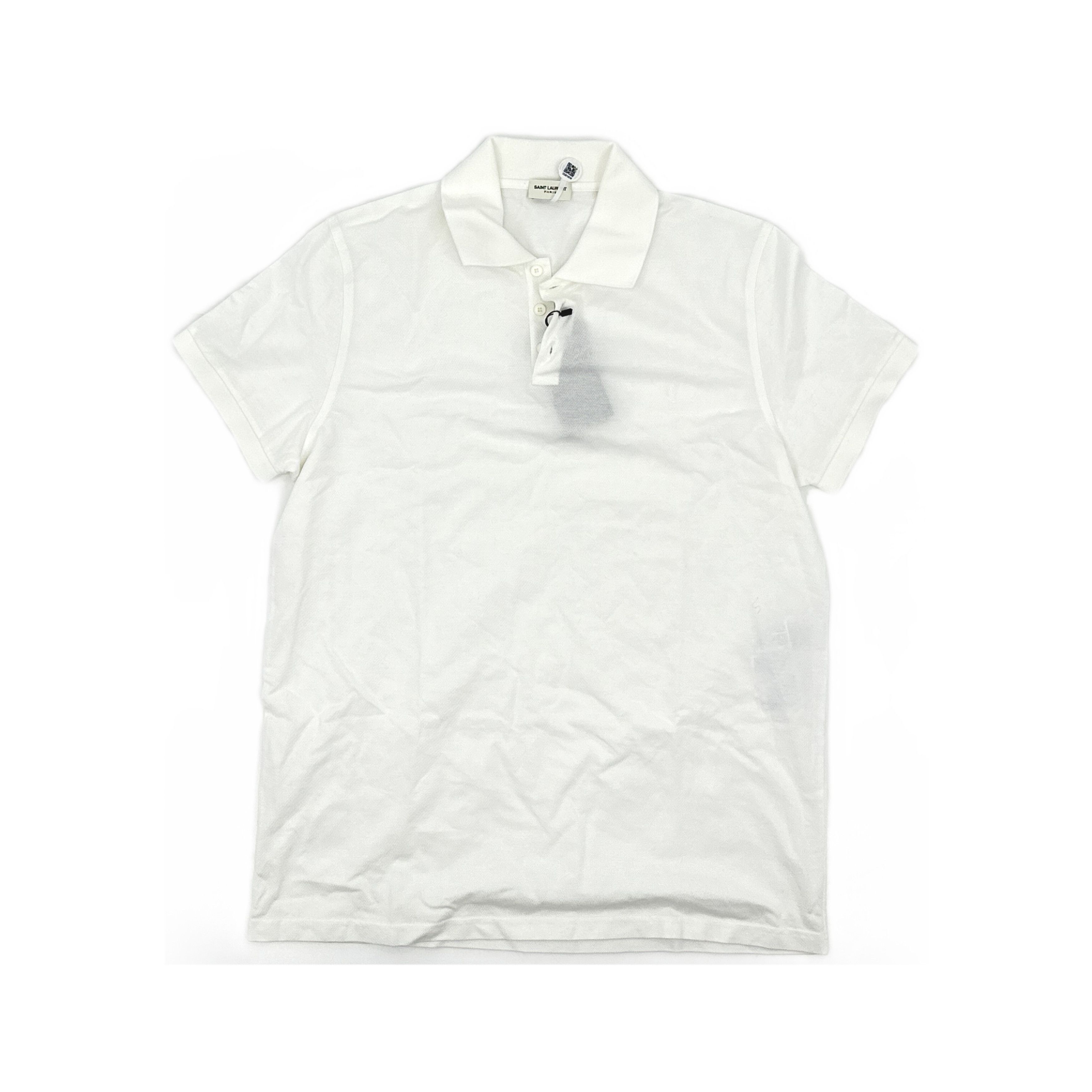 Saint Laurent Paris Saint Laurent Embroidered Logo Polo Shirt Size XL Size US XL / EU 56 / 4 - 1 Thumbnail