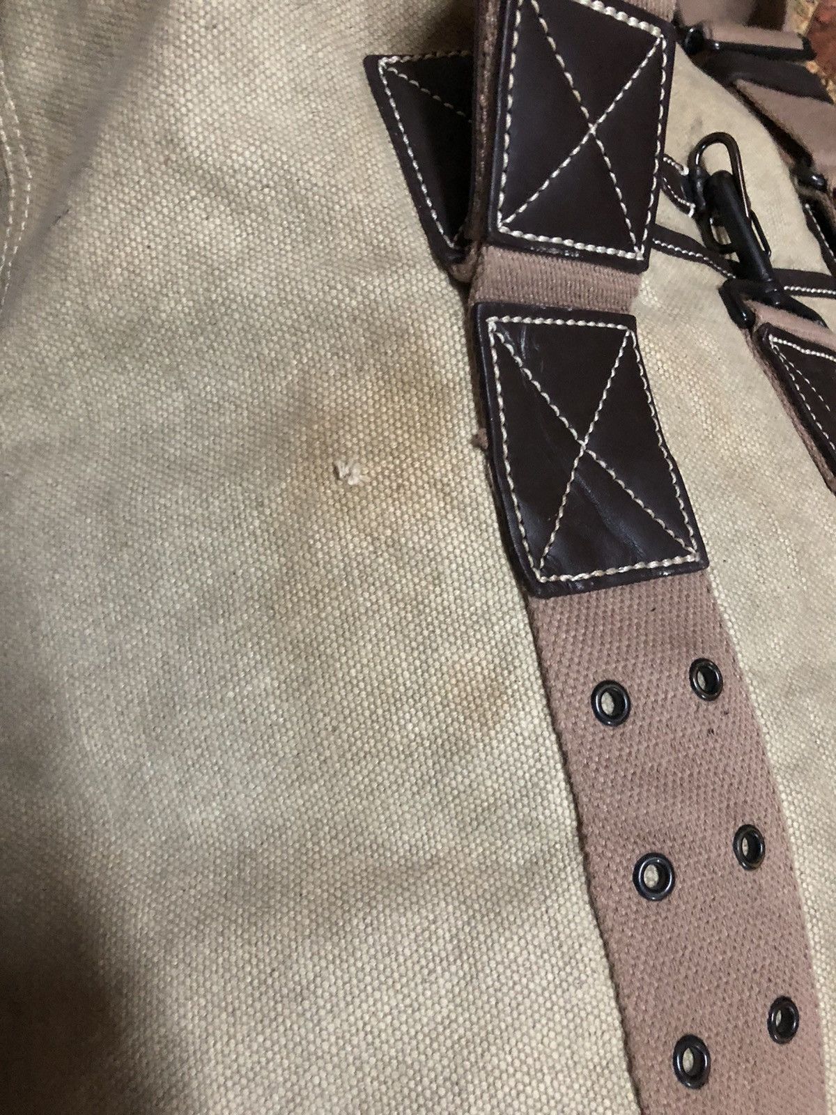 RARE !! Y’ACCS By Yohji Yamamoto duck canvas Tote Bag