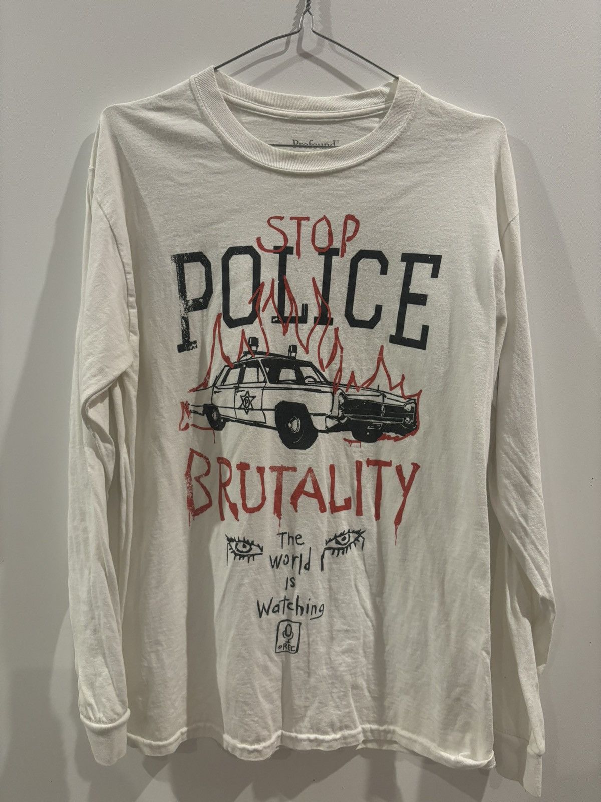 Profound Aesthetic “Stop Police Brutality” Long Sleeve T-Shirt Size US M / EU 48-50 / 2 - 1 Thumbnail