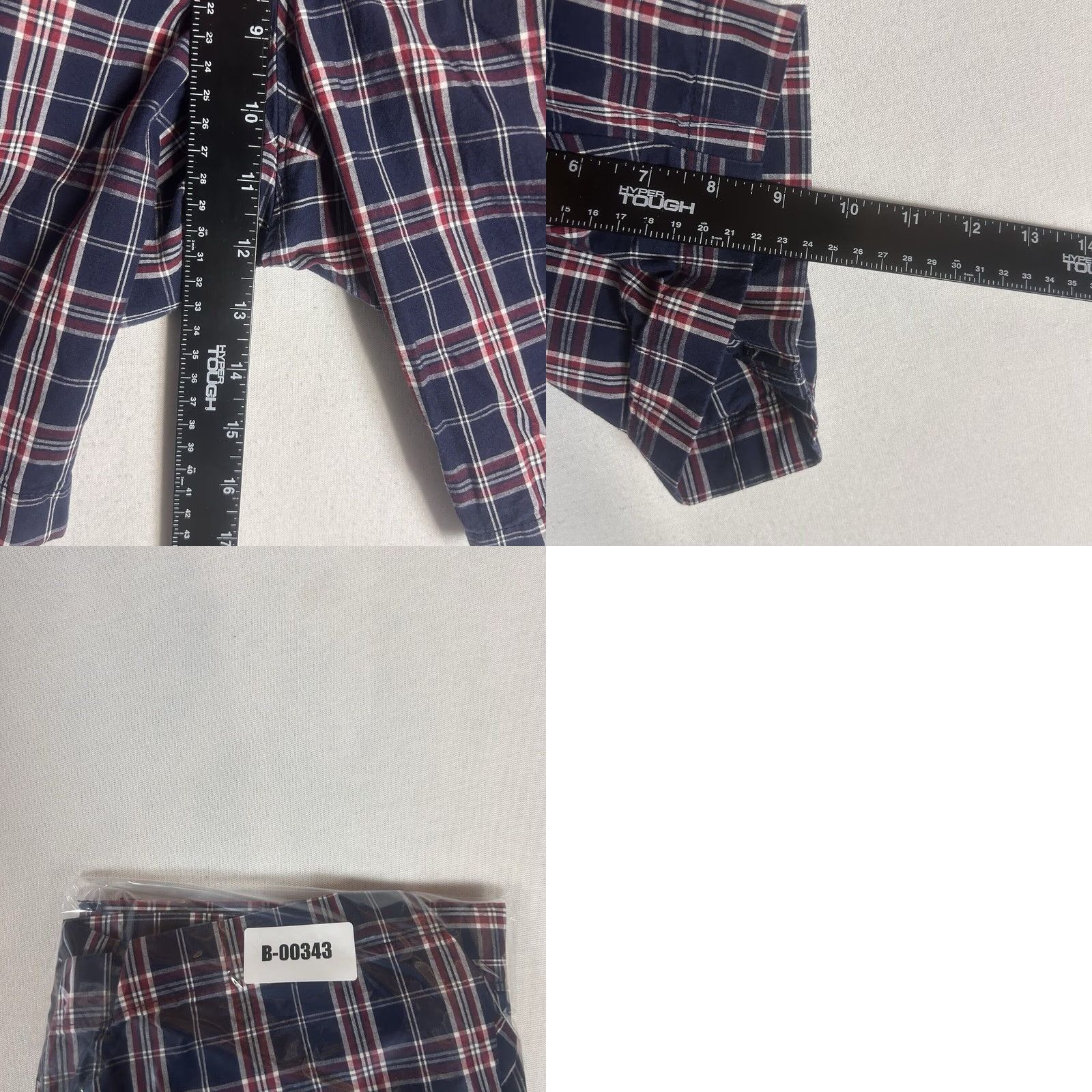 J.Crew J.CREW Chino Shorts Mens 29W Blue Plaid Flat Front Bermuda Casual Modern 9in Inseam Size US 29 - 8 Thumbnail