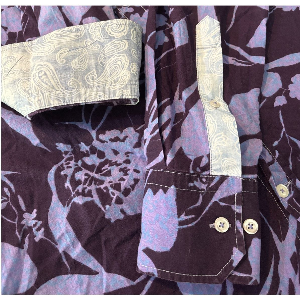Georg Roth Size L | GEORG ROTH Men's Button Front Abstract Floral Shirt Size US L / EU 52-54 / 3 - 9 Thumbnail