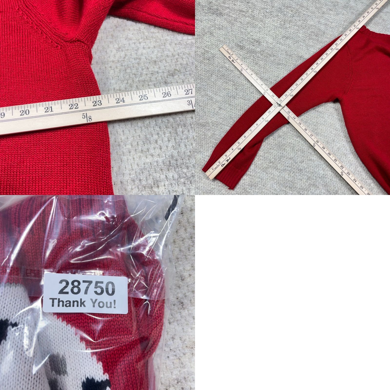 Vintage Karen Scott Sweater Women 2X Red Acrylic Knit Polar Bear Winter Christmas Size XXL / US 16-18 / IT 52-54 - 8 Thumbnail