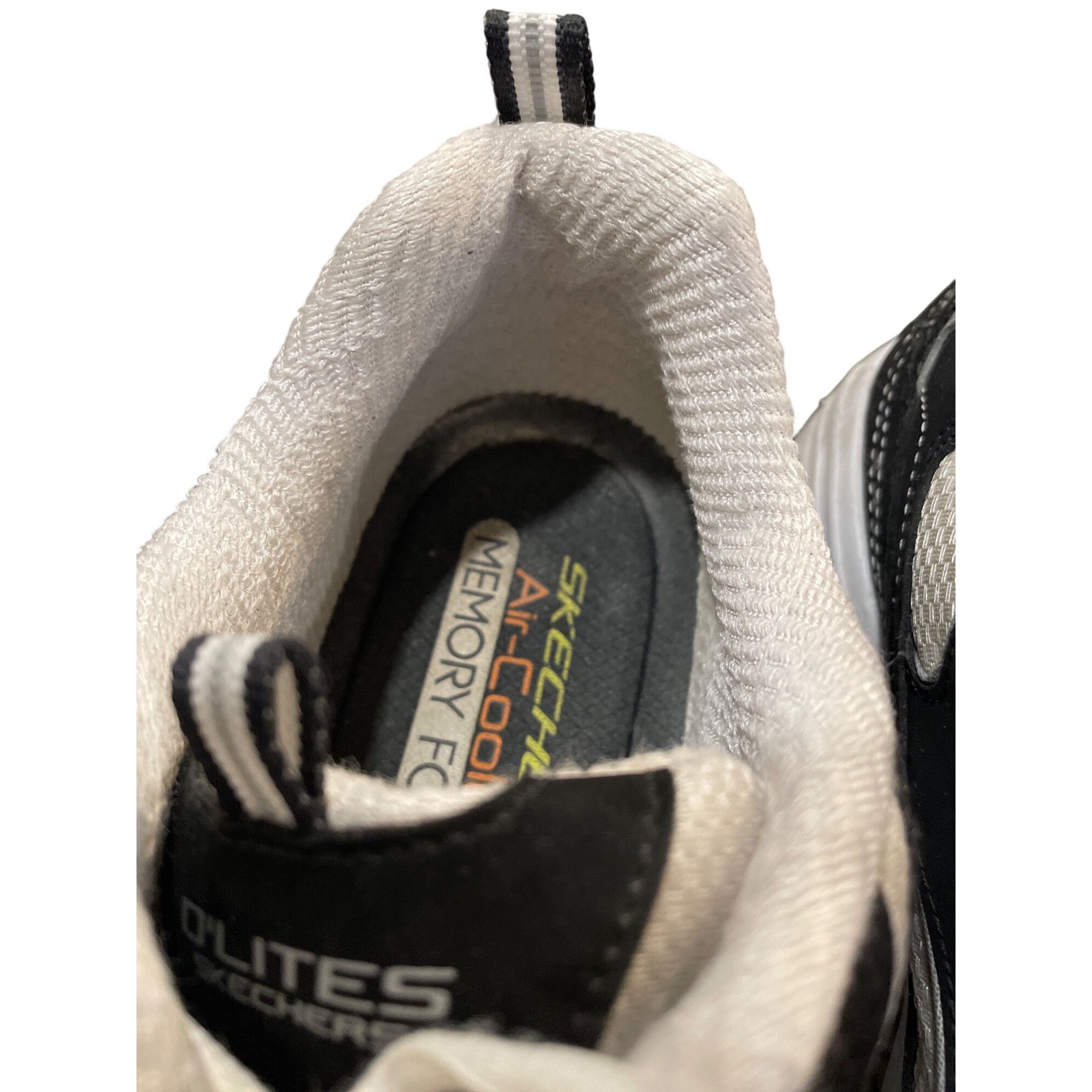 SKECHERS Skechers D'lites mens black white leather low top sneakers s Size US 10.5 / EU 43-44 - 9 Thumbnail