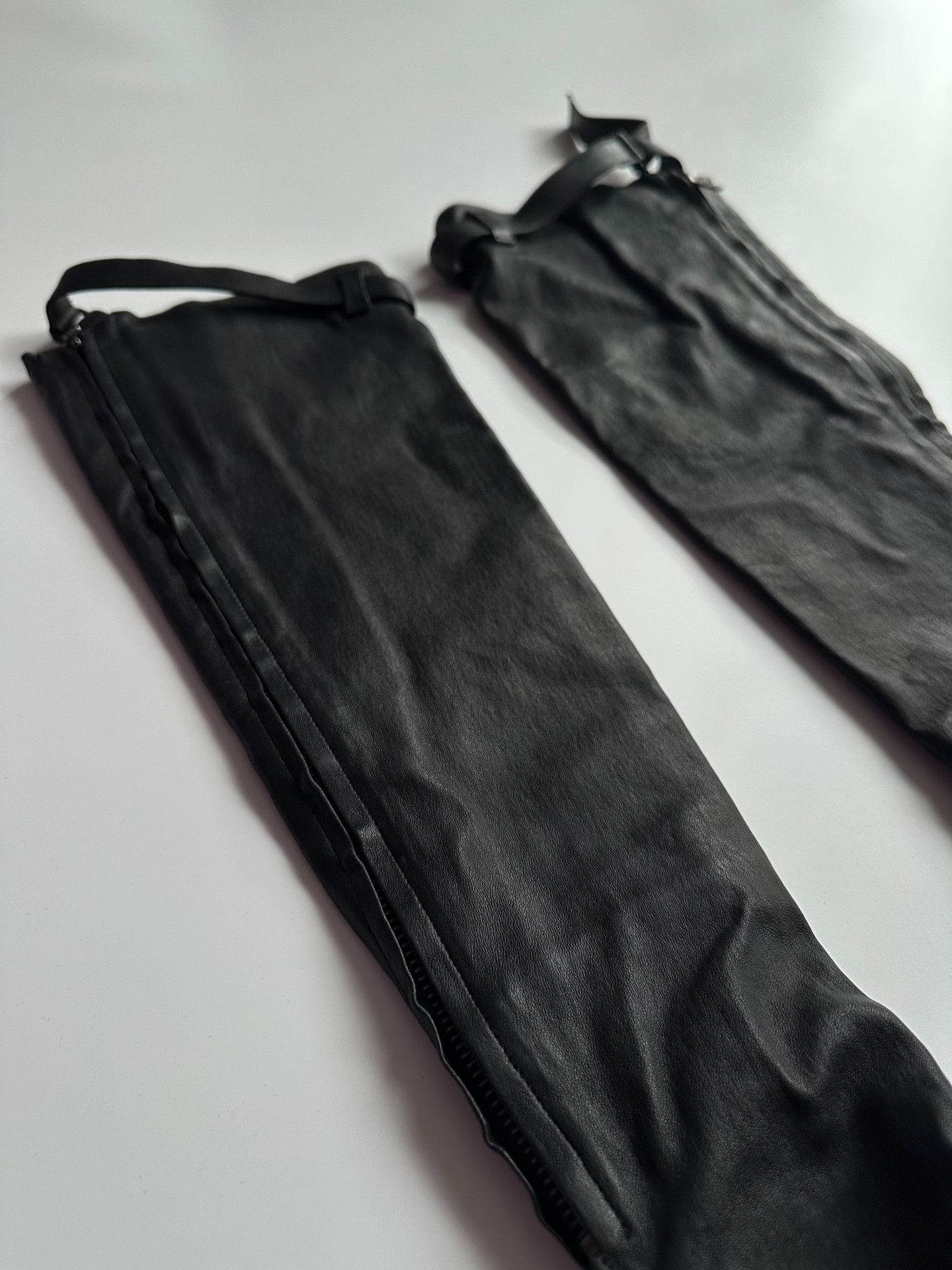 Ann Demeulemeester ANN DEMEULEMEESTER SIZE 11 12AW leather long gloves| Size ONE SIZE - 2 Thumbnail