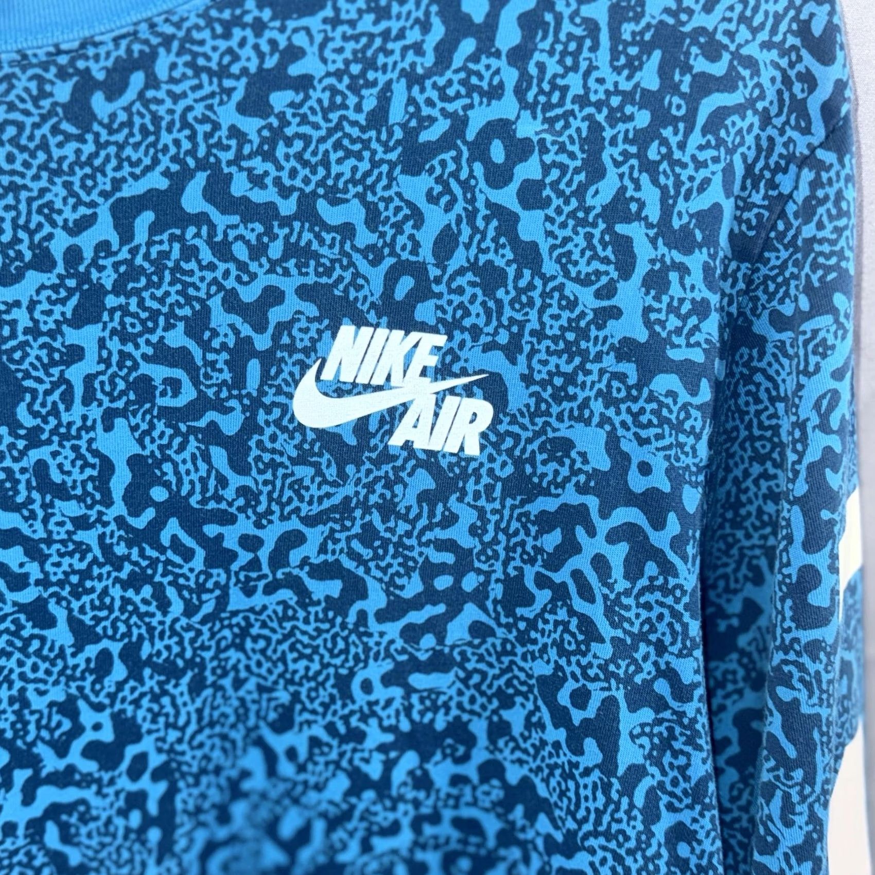 Nike VINTAGE Nike Air Shirt Mens 2XL Blue Black Long Sleeve 1982 Spell Out Graphic Crewneck Size US XXL / EU 58 / 5 - 4 Thumbnail