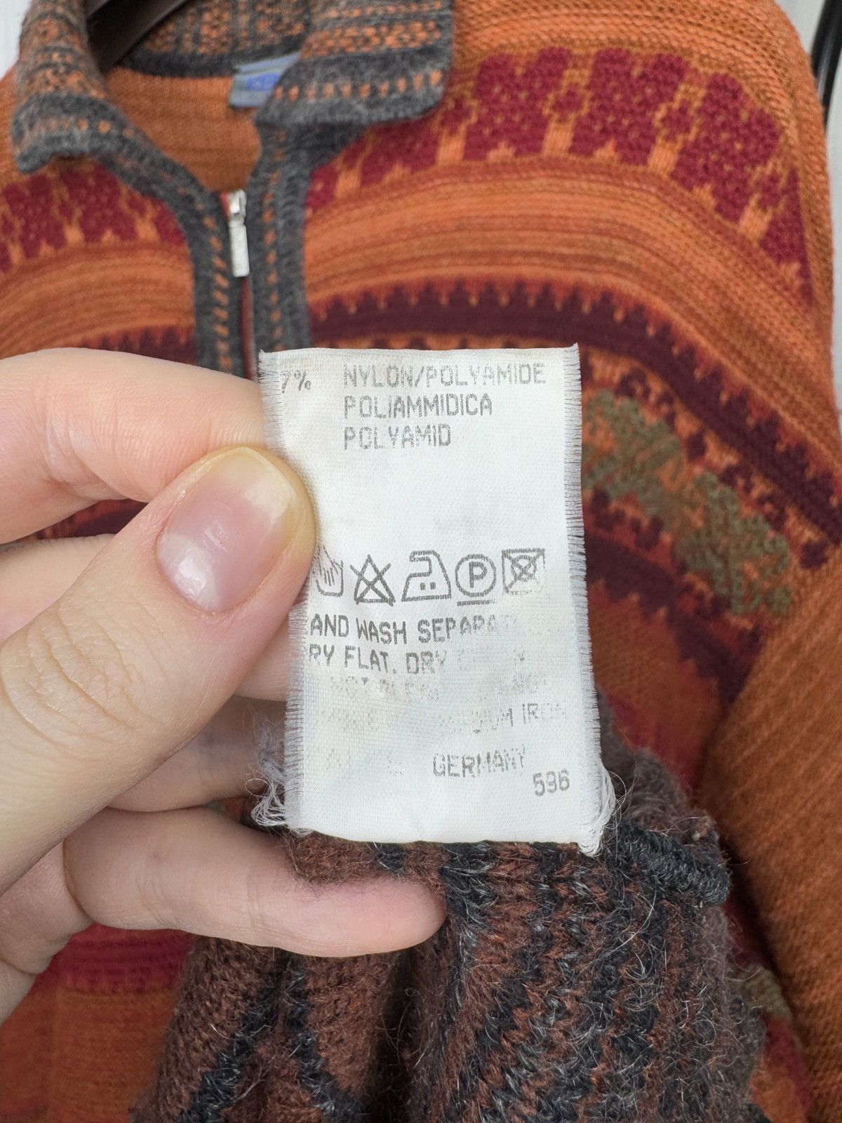 Kenzo Kenzo VNTG Wool Mohair Acrylic multicoloured 1/4 zip sweater Size US L / EU 52-54 / 3 - 12 Thumbnail